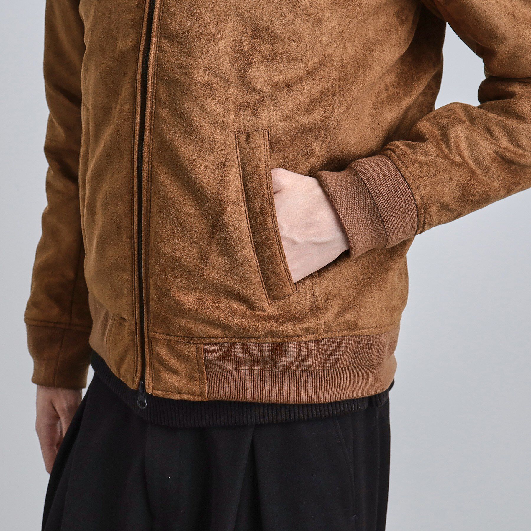 tk.TAKEO KIKUCHI「中綿スエードキルトフードブルゾン」|ブルゾン・スタジャン|