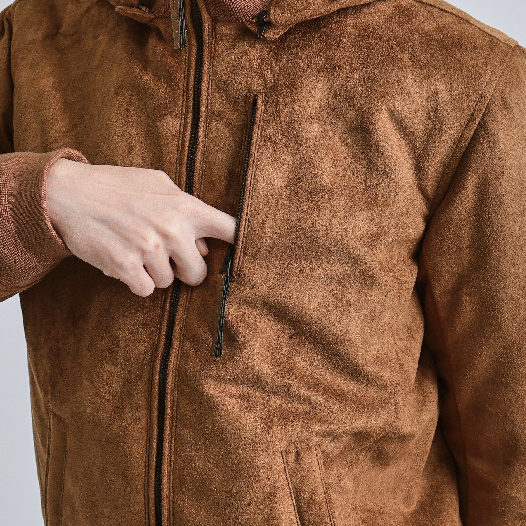 tk.TAKEO KIKUCHI「中綿スエードキルトフードブルゾン」|ブルゾン・スタジャン|