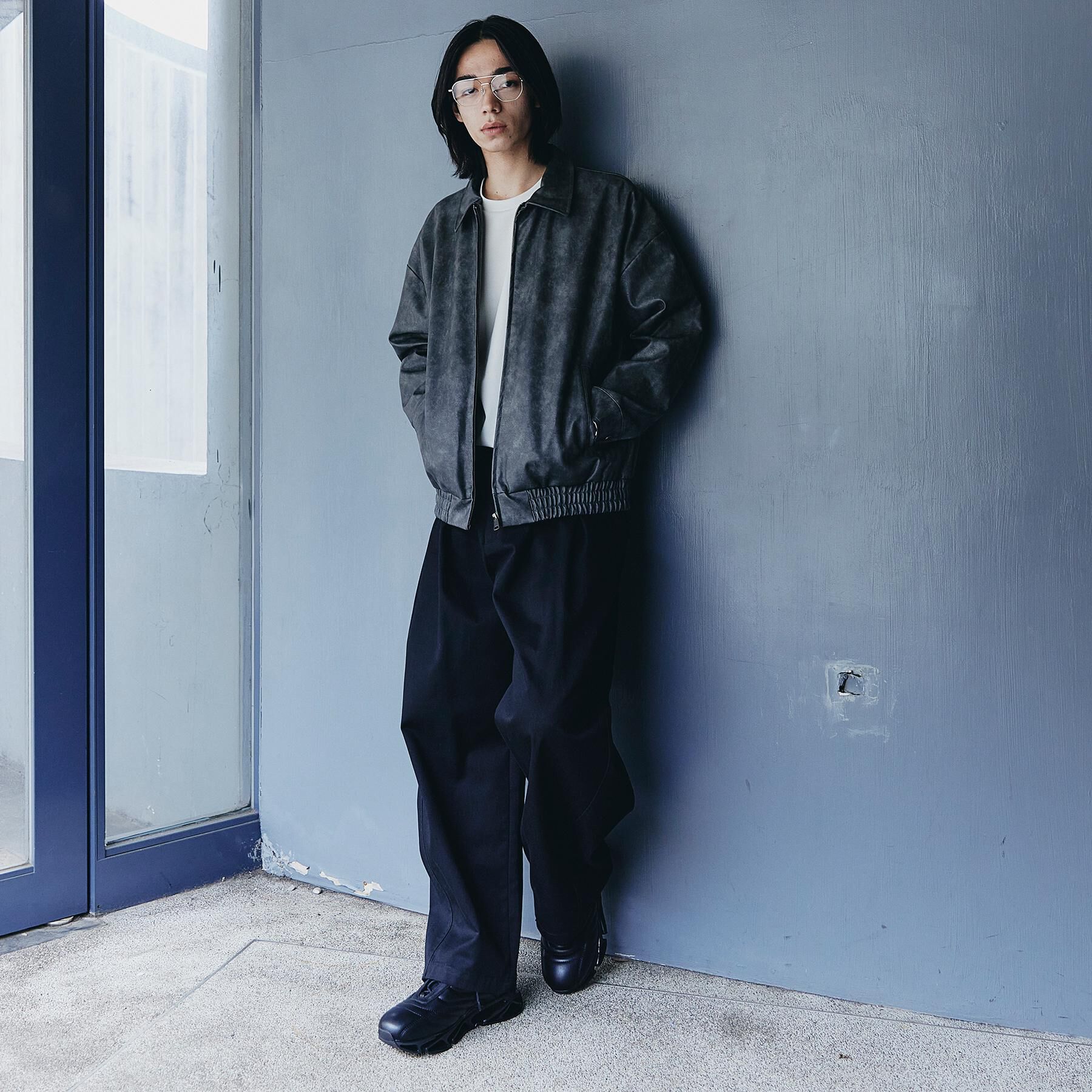 tk.TAKEO KIKUCHI「ヴィンテージライクドロップショルダージップブルゾン」|ブルゾン・スタジャン|