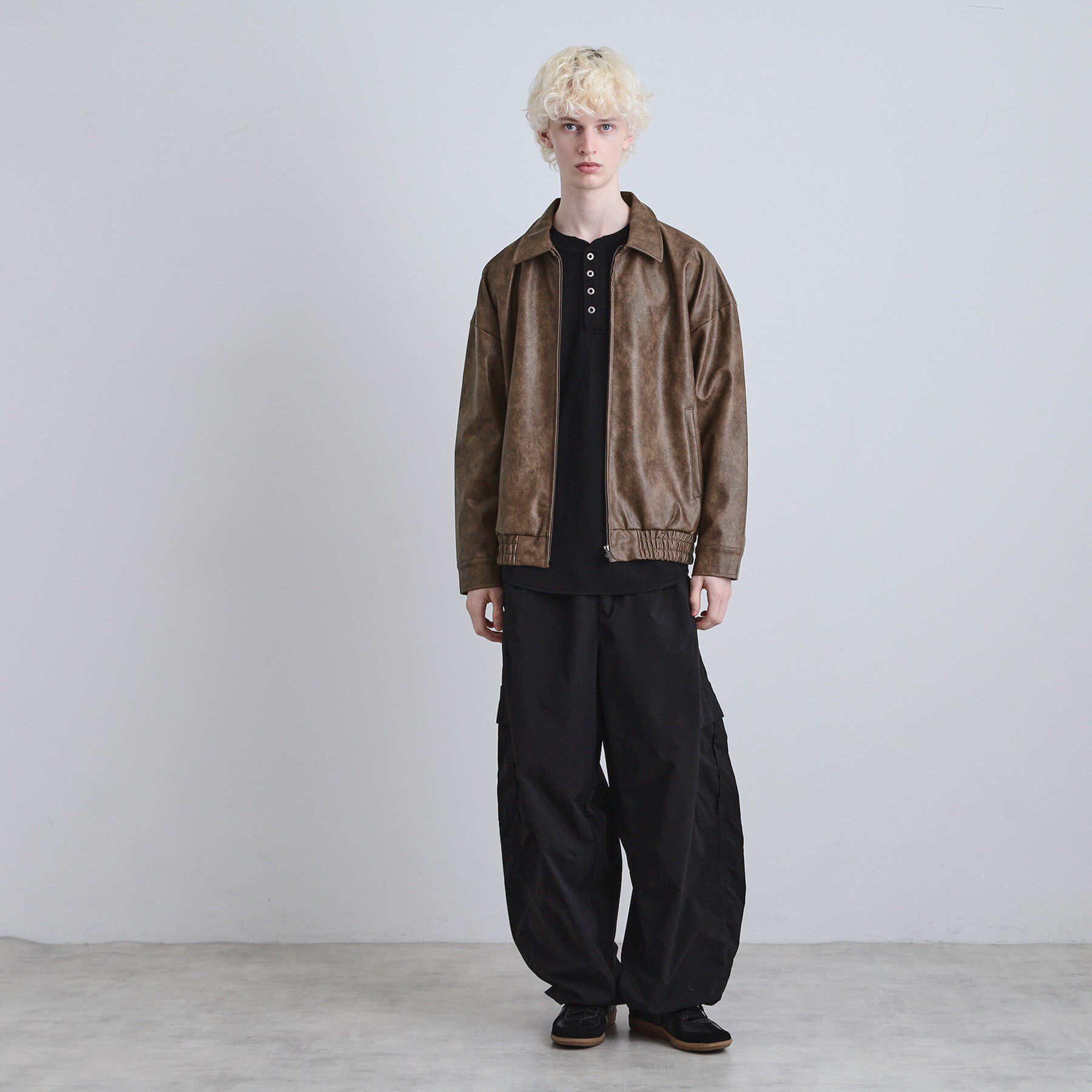 tk.TAKEO KIKUCHI「ヴィンテージライクドロップショルダージップブルゾン」|ブルゾン・スタジャン|