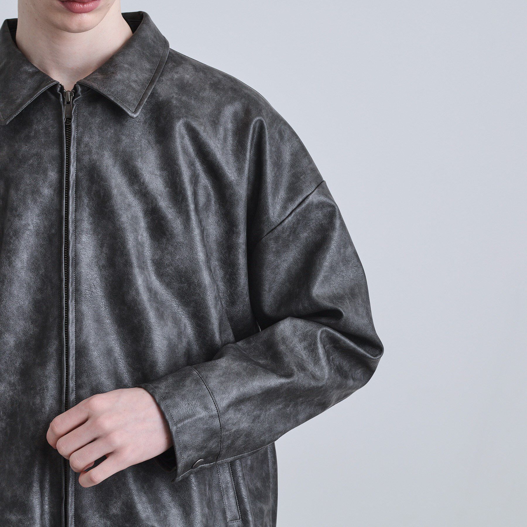 tk.TAKEO KIKUCHI「ヴィンテージライクドロップショルダージップブルゾン」|ブルゾン・スタジャン|