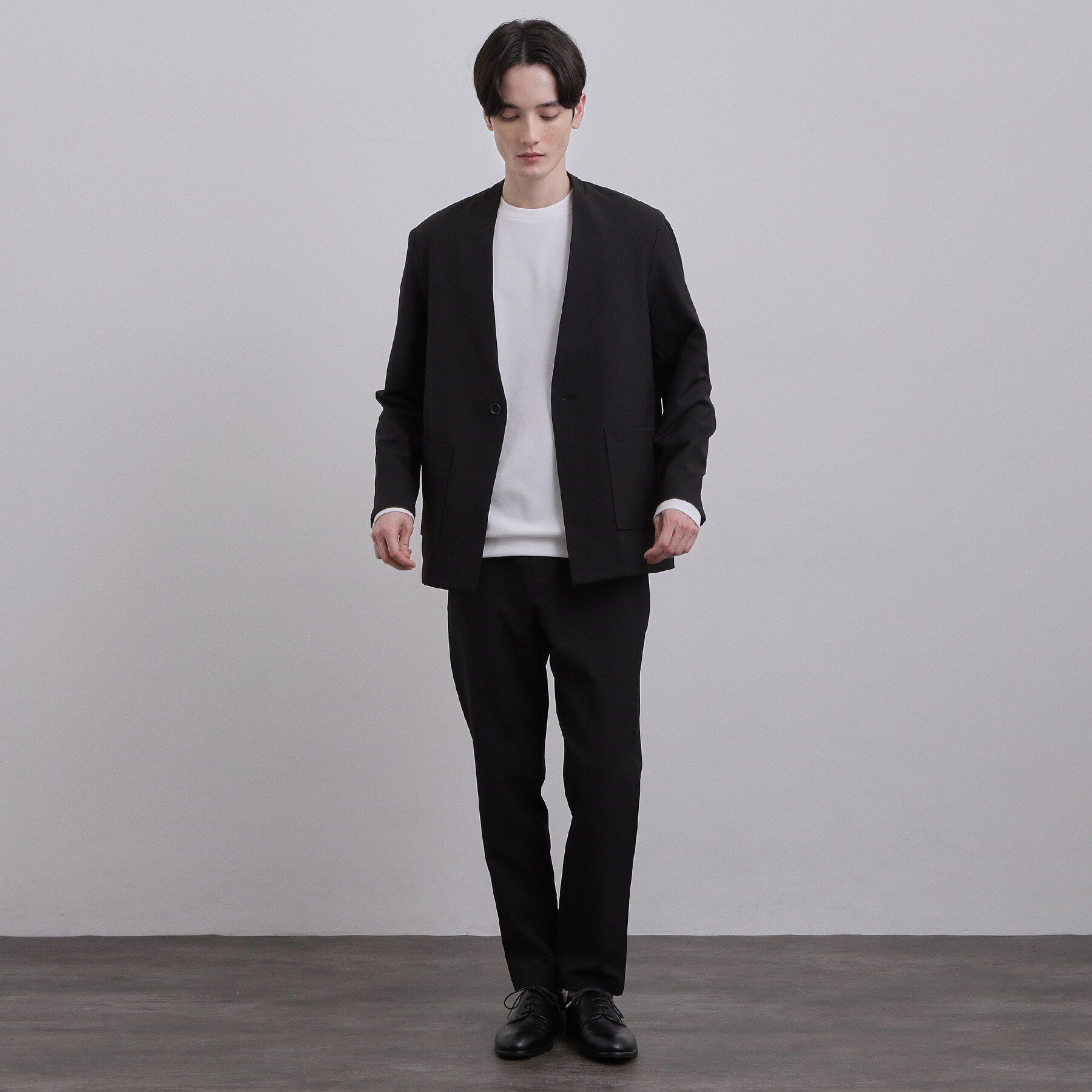 tk.TAKEO KIKUCHI「【セットアップ対応可】カルゼノーカラージャケット」|ノーカラージャケット|