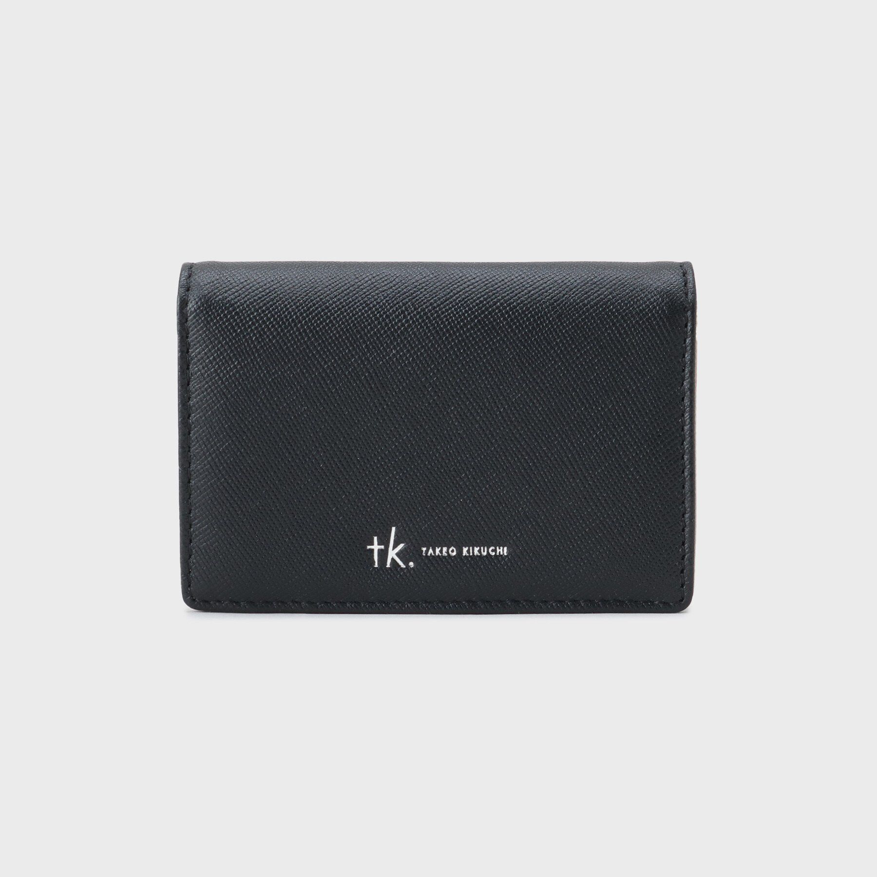 tk.TAKEO KIKUCHI「【牛革】サフィアーノカードケース」|名刺入れ・カードケース|ブラック(619)