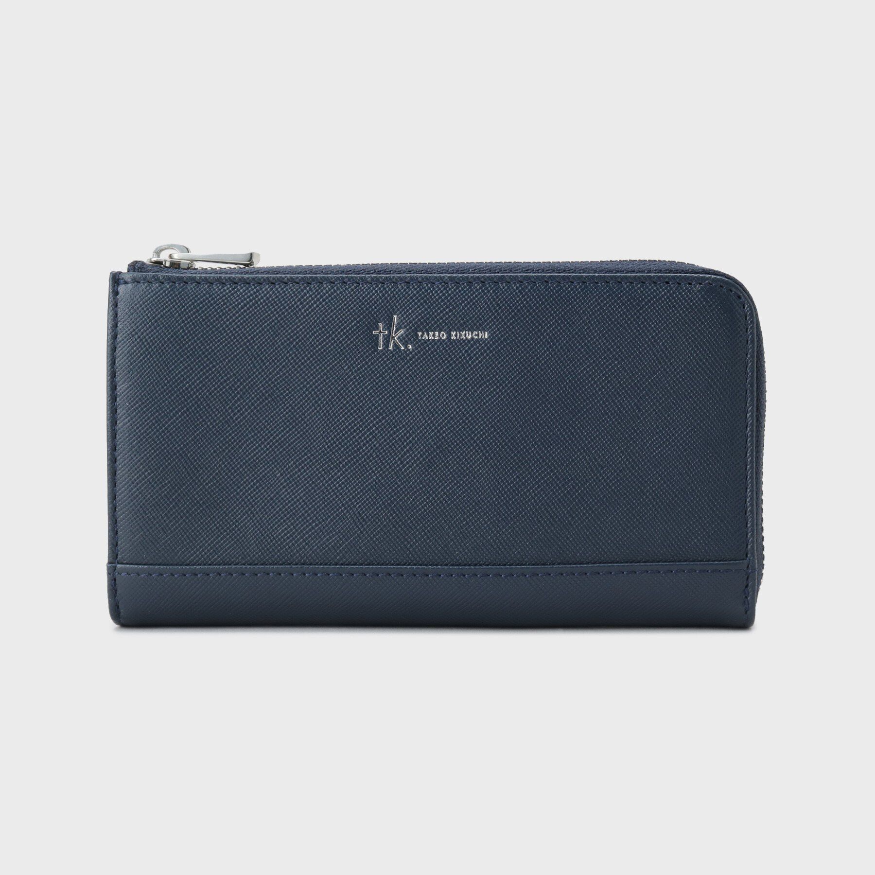 tk.TAKEO KIKUCHI「【牛革】サフィアーノミニロングウォレット」|財布|ネイビー(094)