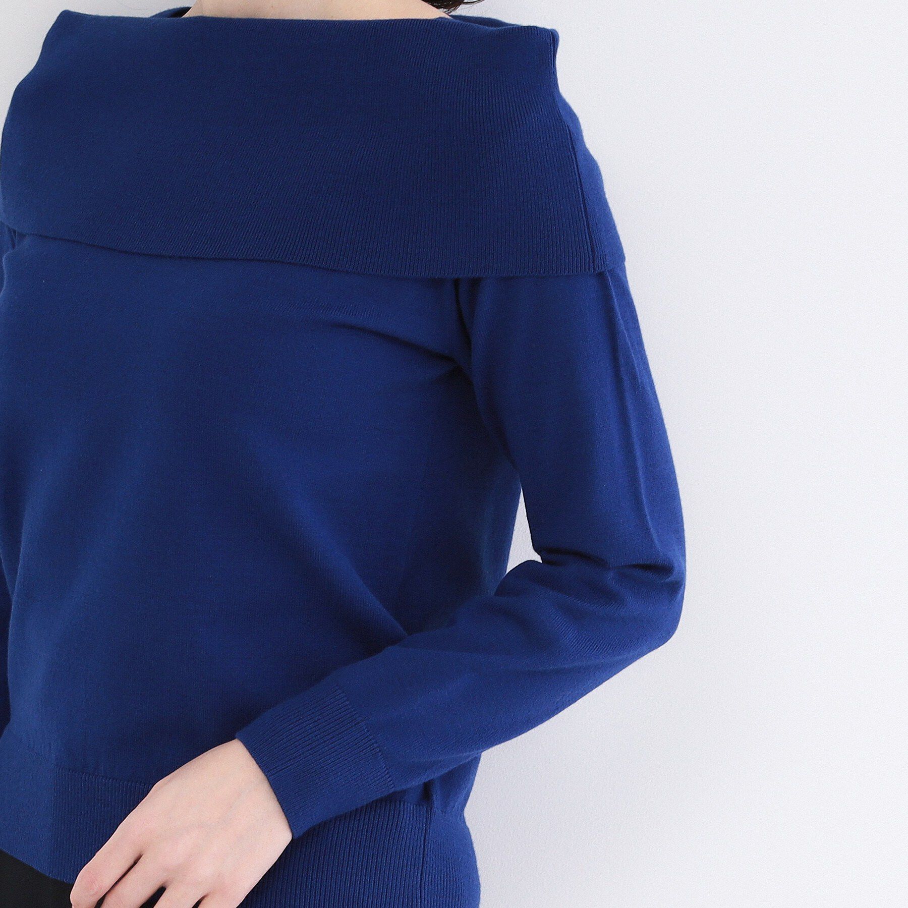 OPAQUE.CLIP「オフショルダーデザインニット【洗濯機OK】」|ニット・セーター|