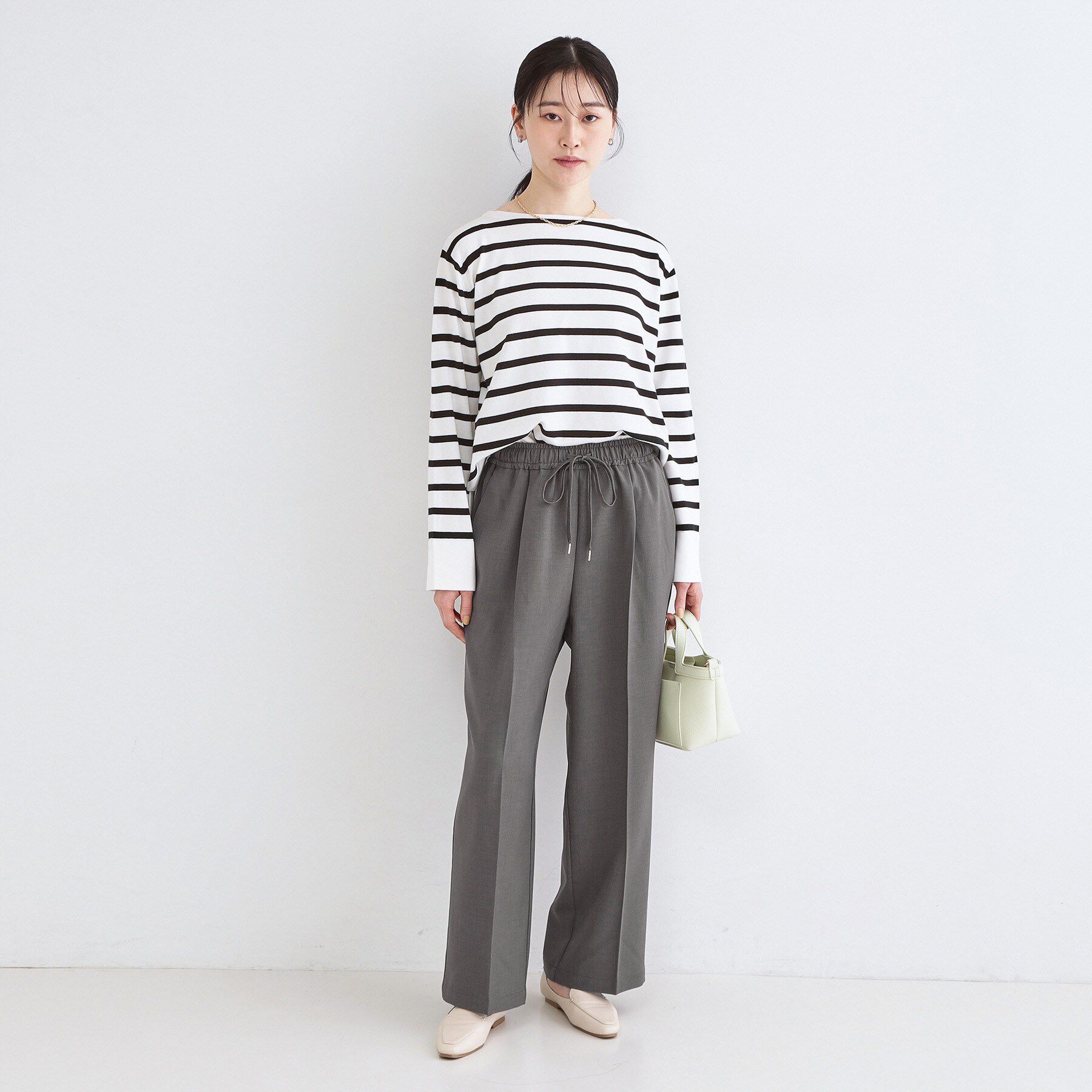 OPAQUE.CLIP「美脚ストレッチイージーワイドパンツ【洗濯機OK】」|その他|