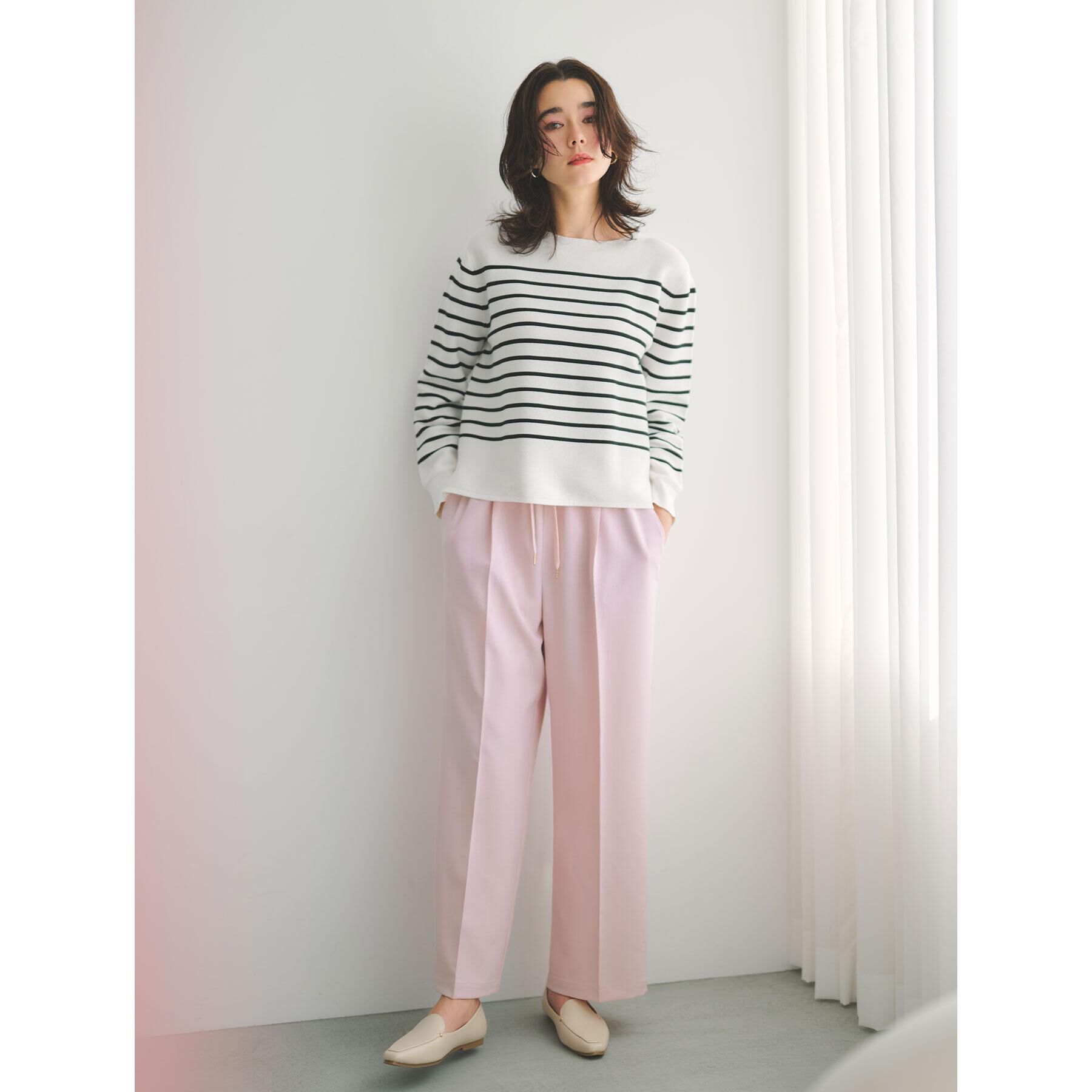 OPAQUE.CLIP「美脚ストレッチイージーワイドパンツ【洗濯機OK】」|その他|