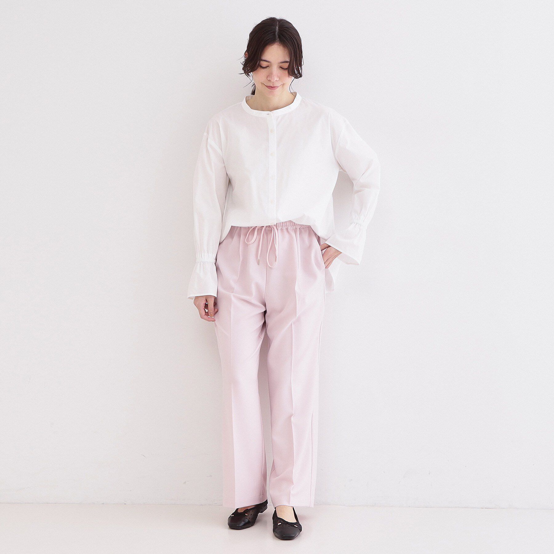 OPAQUE.CLIP「キャンディスリーブシャツ【洗濯機OK】」|シャツ・ブラウス|