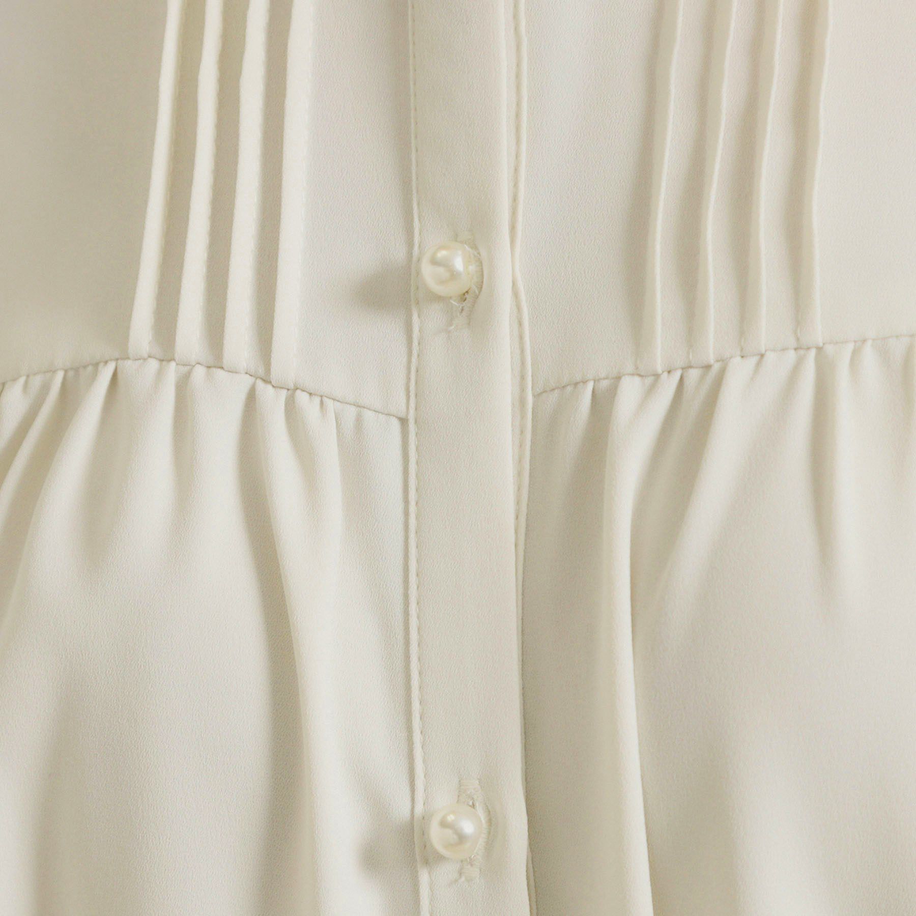 Couture broach「【洗える・リボン取り外し可】フリルジョーゼットブラウス」|シャツ・ブラウス|