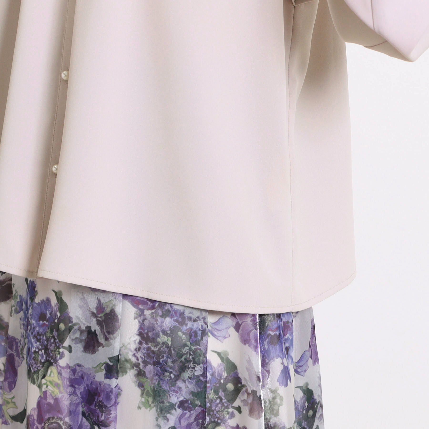 Couture broach「【洗える・リボン取り外し可】フリルジョーゼットブラウス」|シャツ・ブラウス|