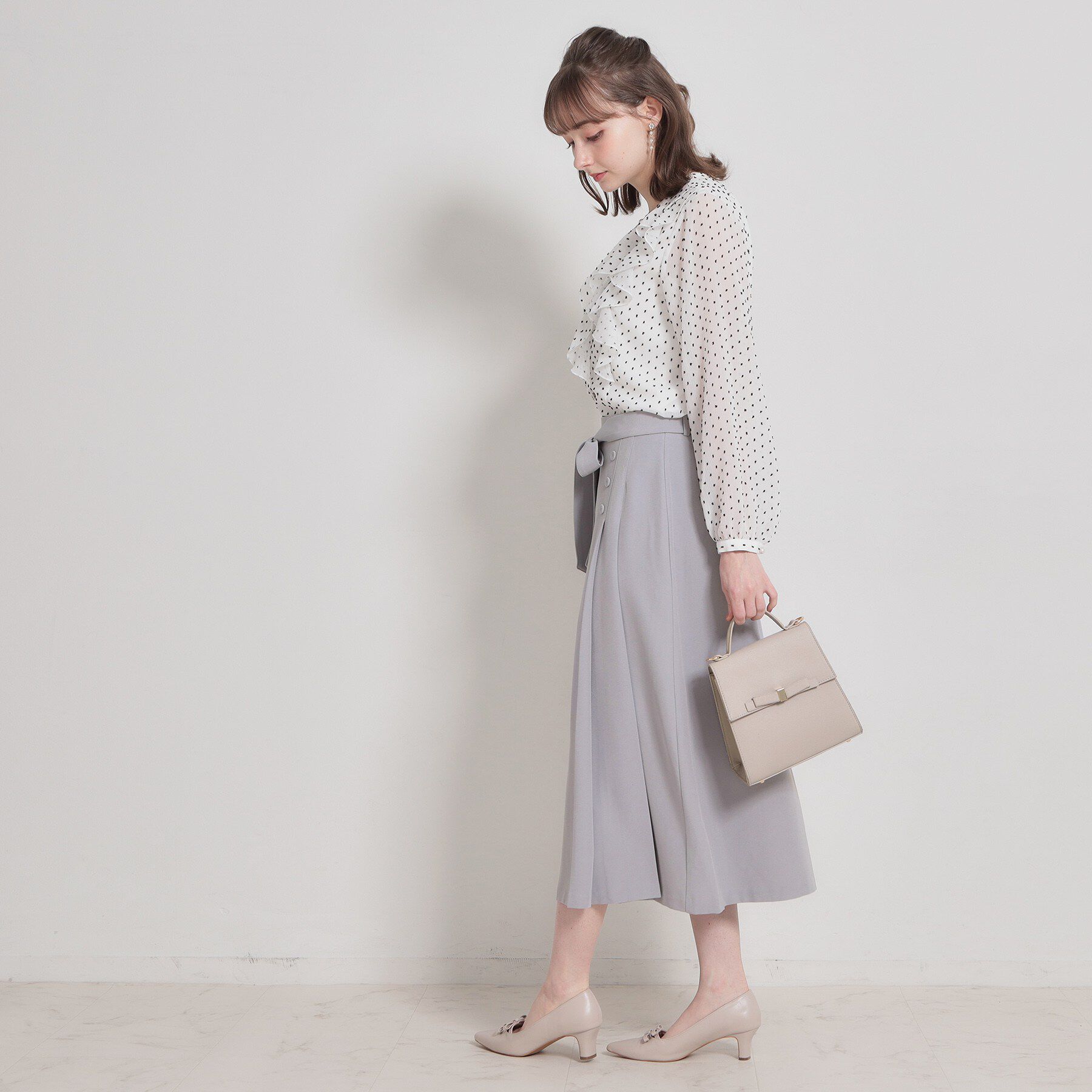 Couture broach「サイドタックナロースカート」|スカート|