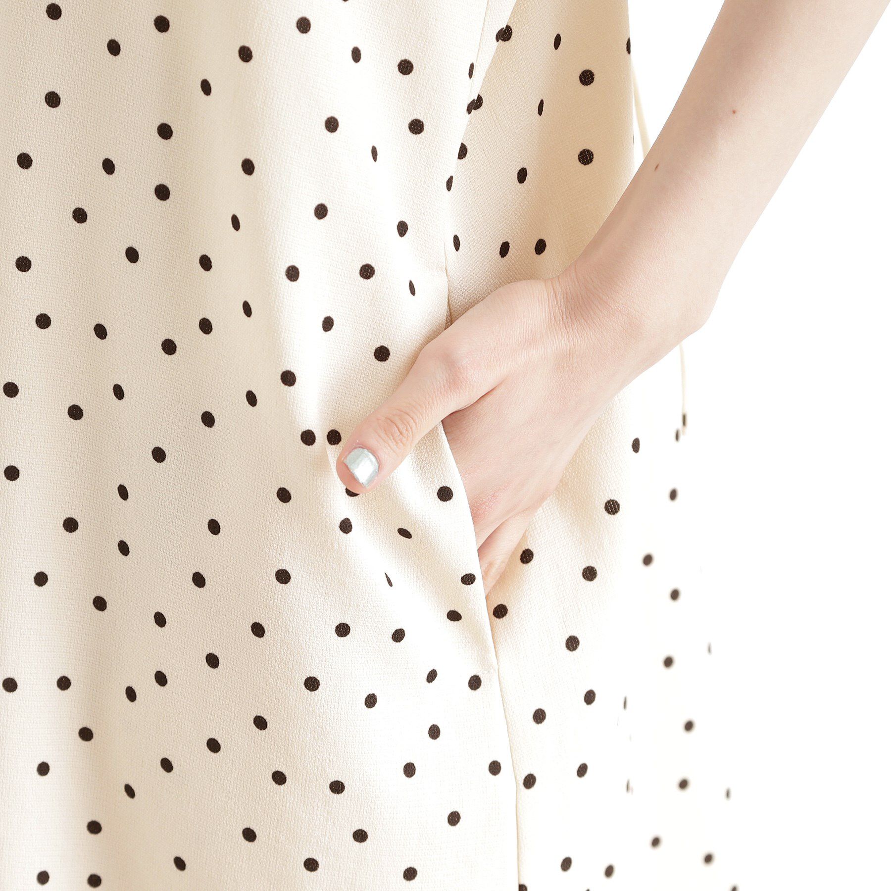 THE SHOP TK「ドット柄キャミワンピース/洗える」|ワンピース|