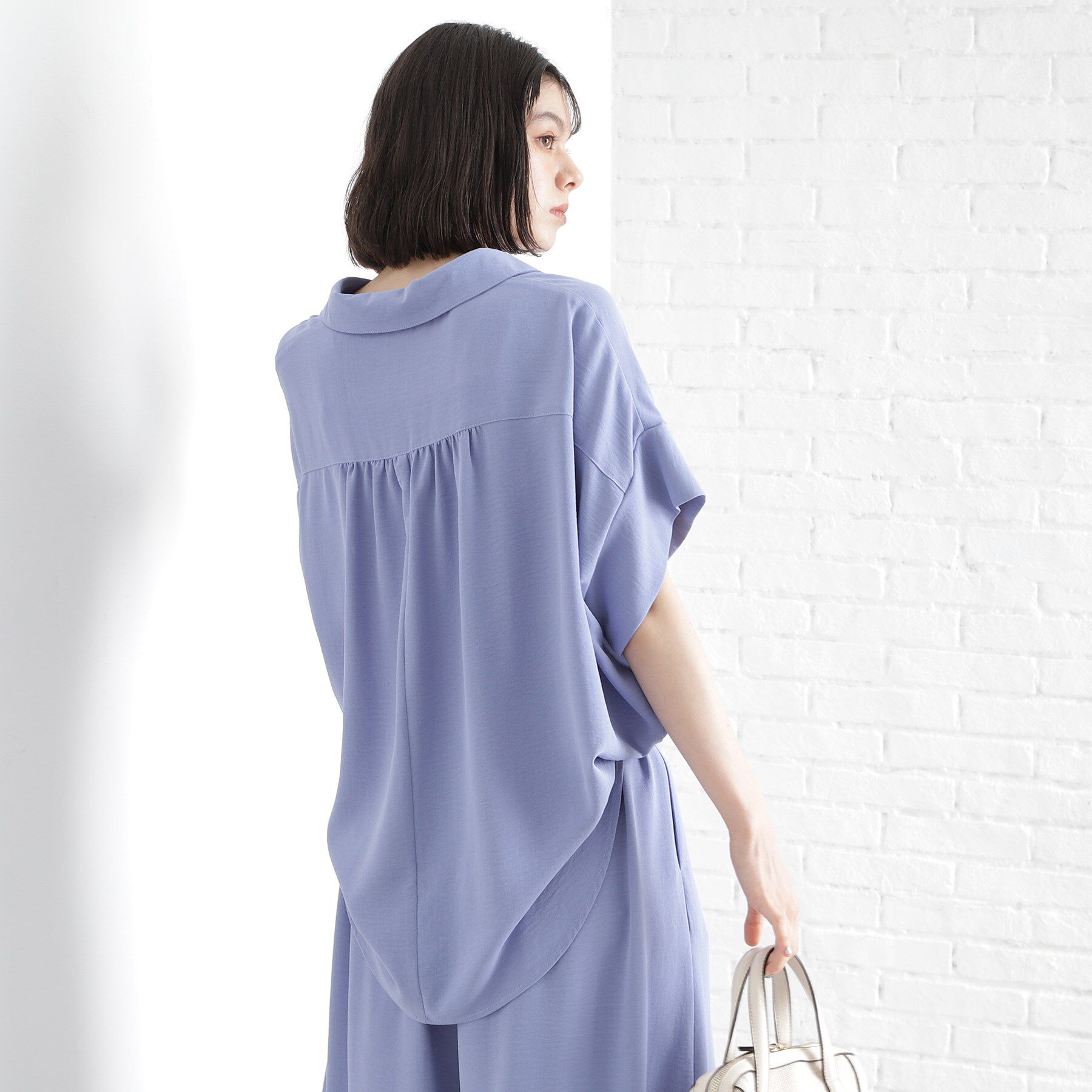 THE SHOP TK「スキッパーシャツ【防シワ/接触冷感/洗濯機OK/セットアップ可】」|シャツ・ブラウス|