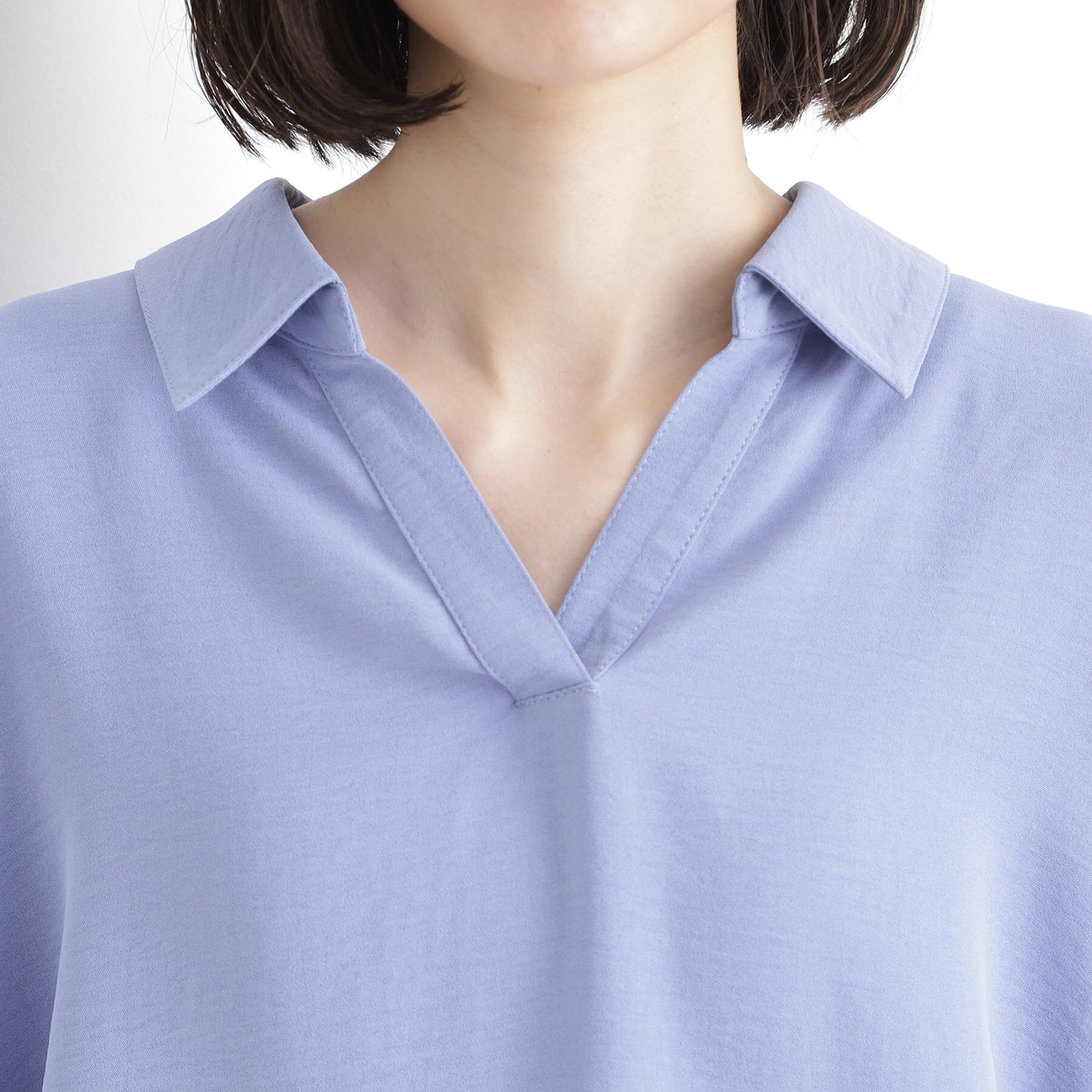 THE SHOP TK「スキッパーシャツ【防シワ/接触冷感/洗濯機OK/セットアップ可】」|シャツ・ブラウス|