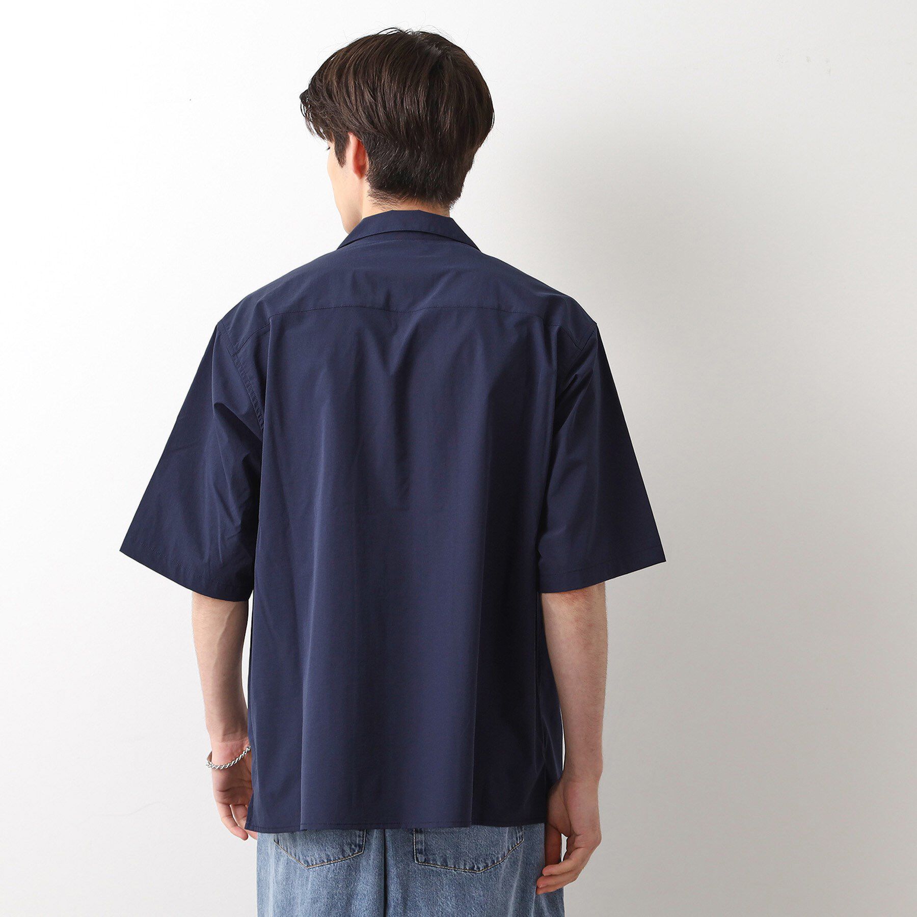 THE SHOP TK「CAVEダブルフラップ半袖シャツ【吸水速乾／ストレッチ／洗濯機OK】」|シャツ・ブラウス|