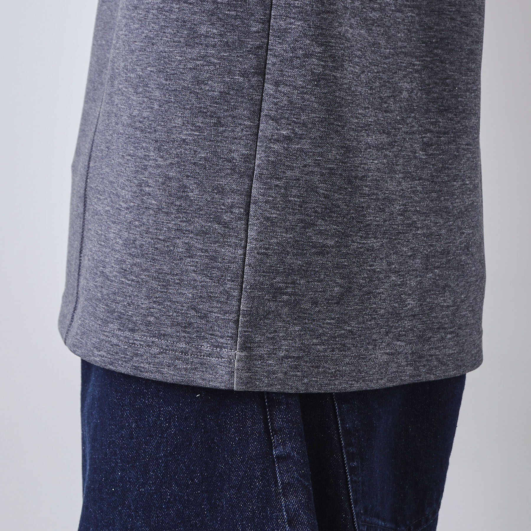 THE SHOP TK「ダンボール ステッチ切替デザイン 長袖Tシャツ 洗濯機OK」|Tシャツ・カットソー|