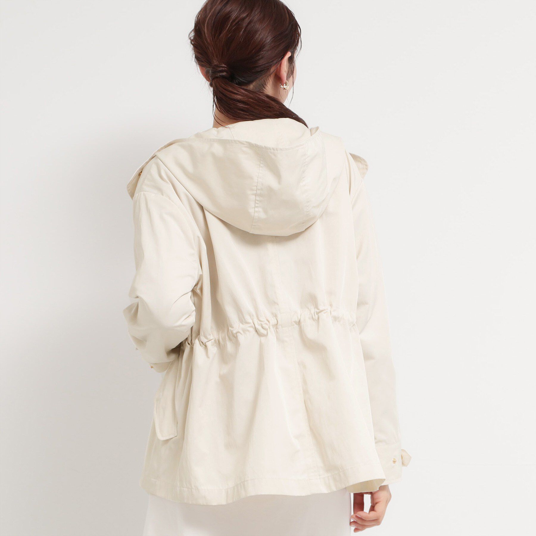 THE SHOP TK「【フェミニンにもクールにも】ウエストドロストマウンテンパーカー」|ブルゾン・スタジャン|