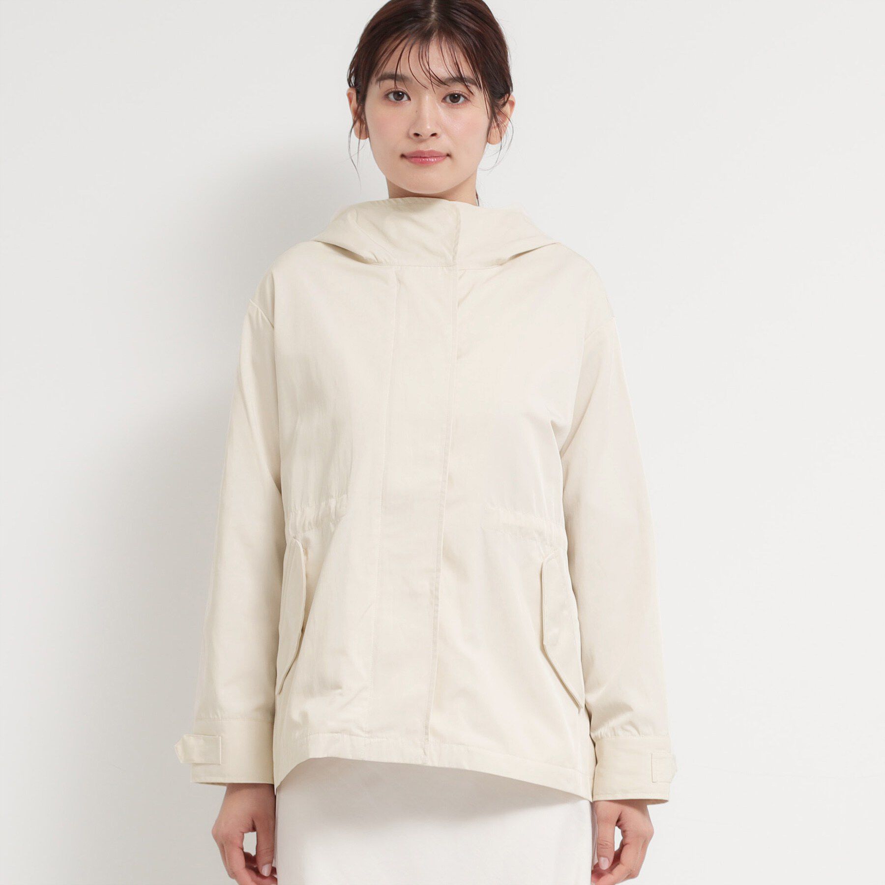 THE SHOP TK「【フェミニンにもクールにも】ウエストドロストマウンテンパーカー」|ブルゾン・スタジャン|