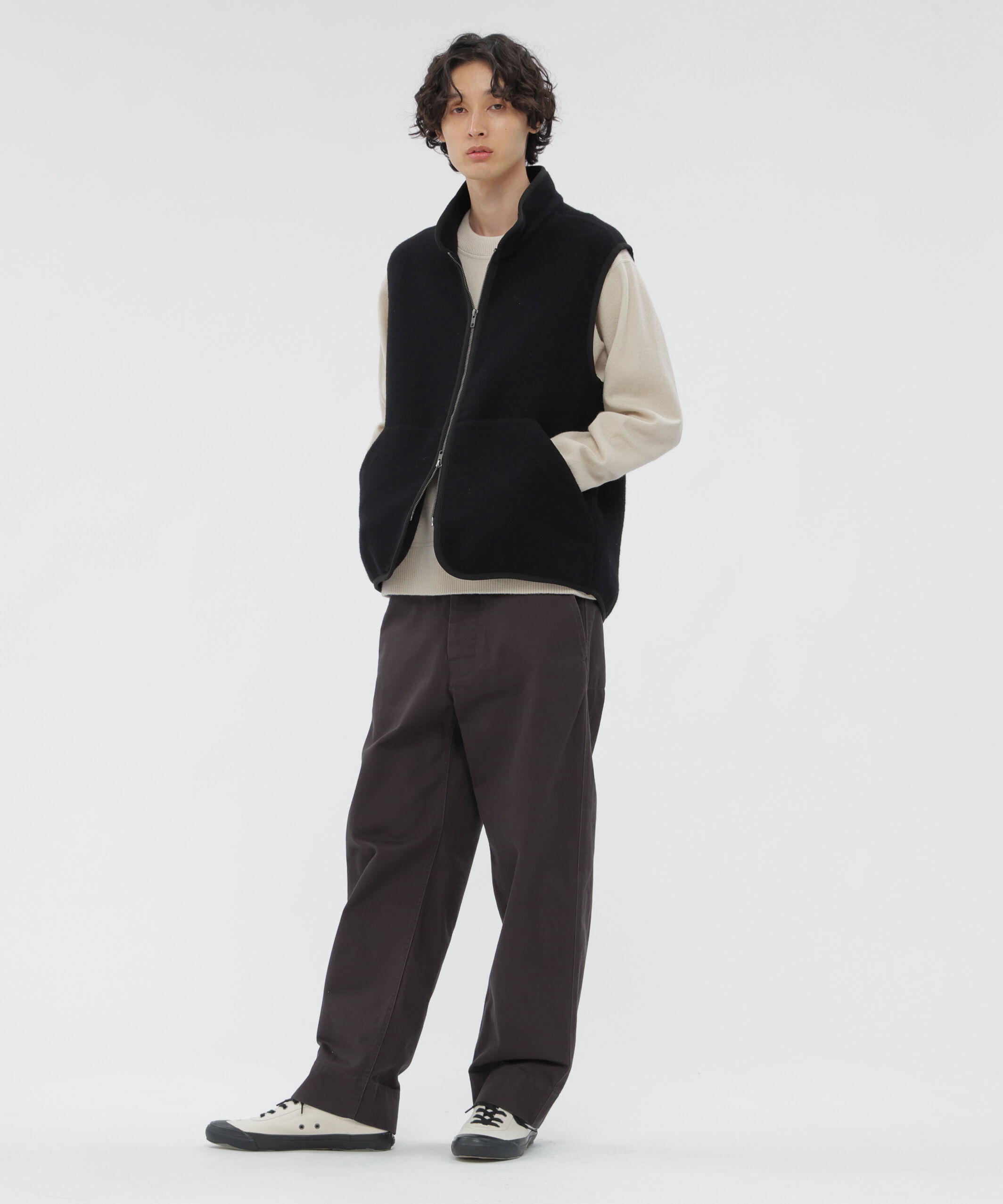 MHL.「SOFT WOOL FLEECE BLOUSON」|ブルゾン・スタジャン|