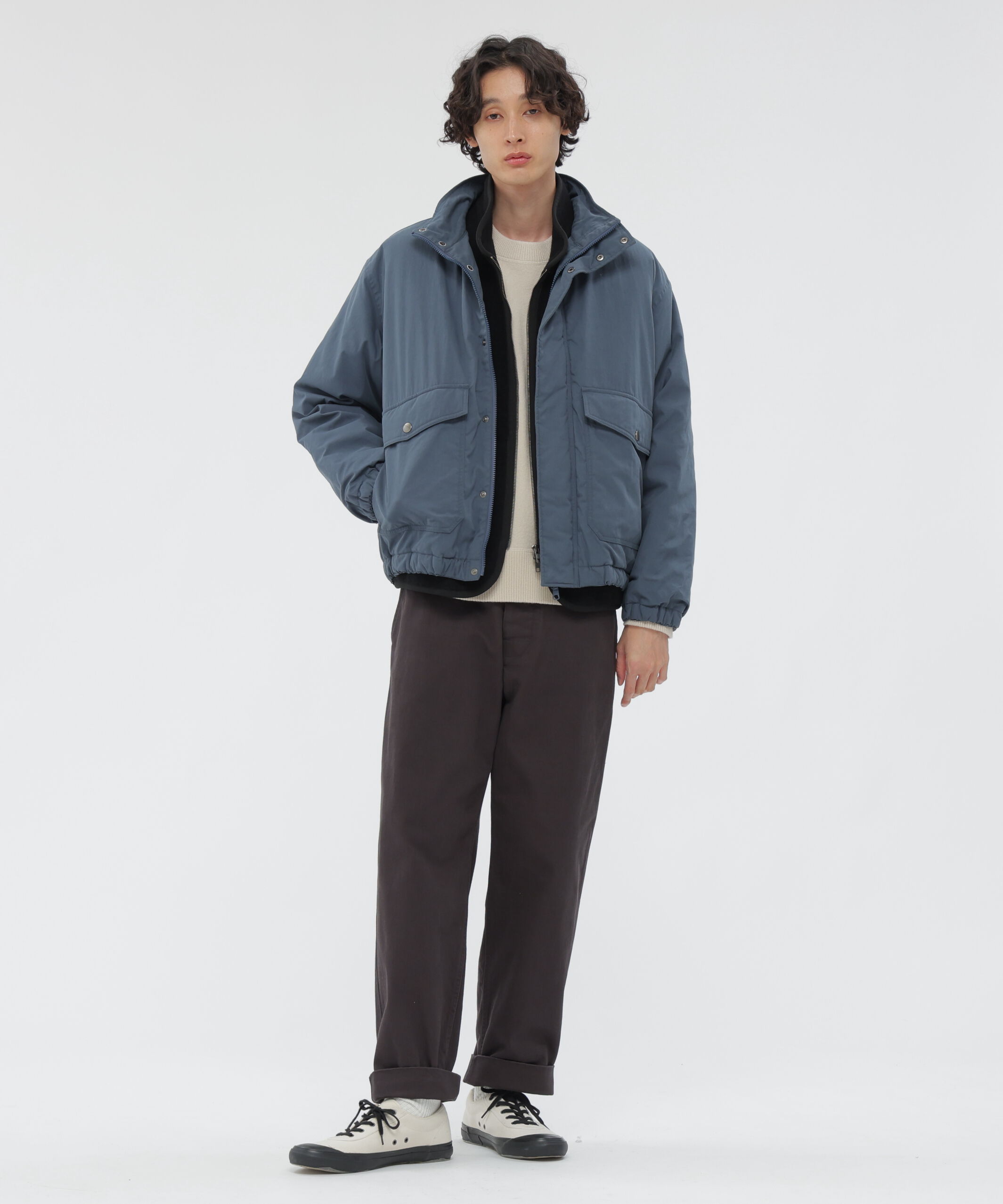 MHL.「SOFT WOOL FLEECE BLOUSON」|ブルゾン・スタジャン|