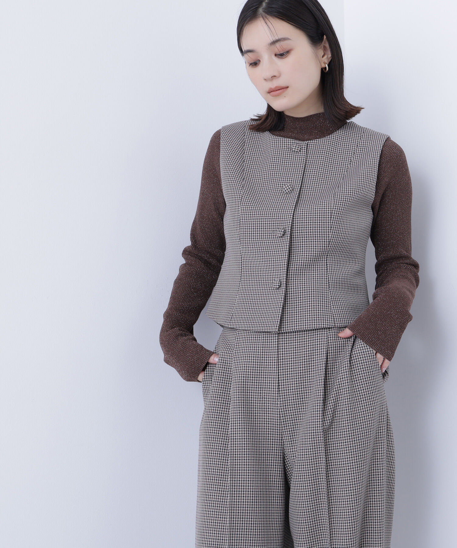  「コンパクトベストセットアップ」|ブルゾン・スタジャン|