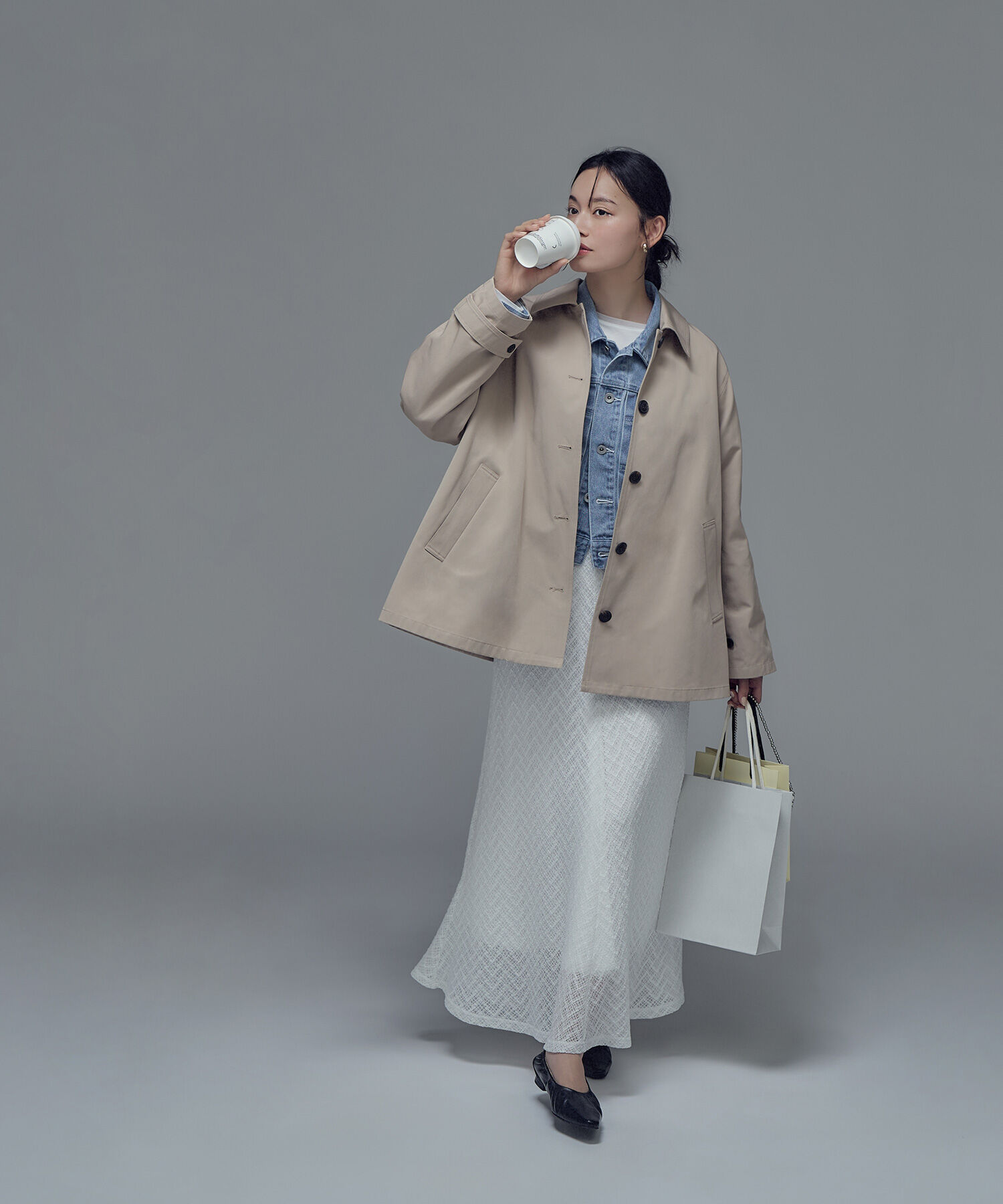  「ショートデニムジャケット」|ブルゾン・スタジャン|