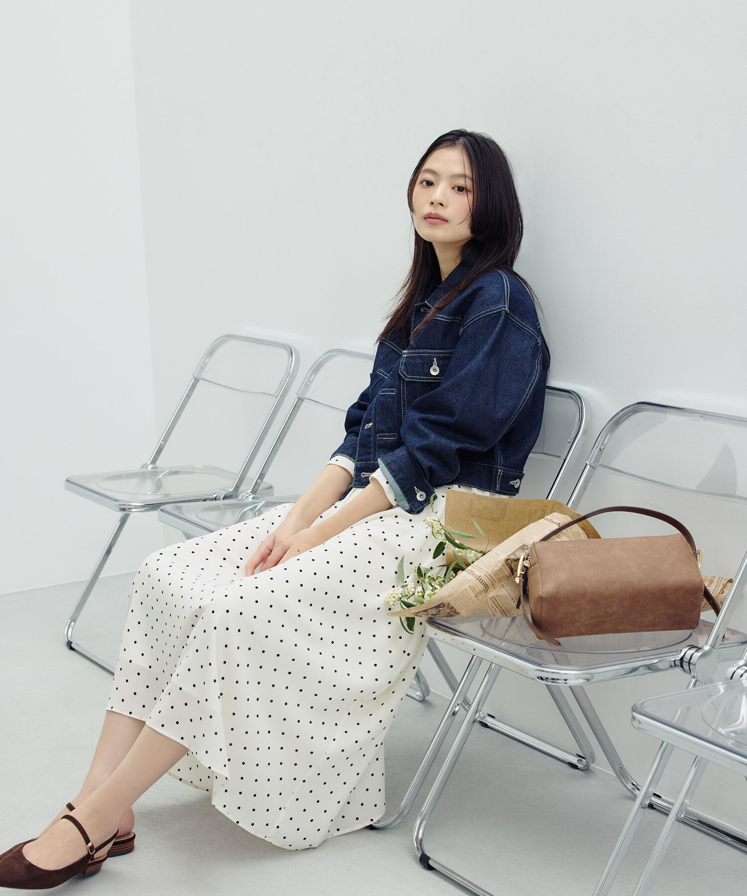  「ショートデニムジャケット」|ブルゾン・スタジャン|