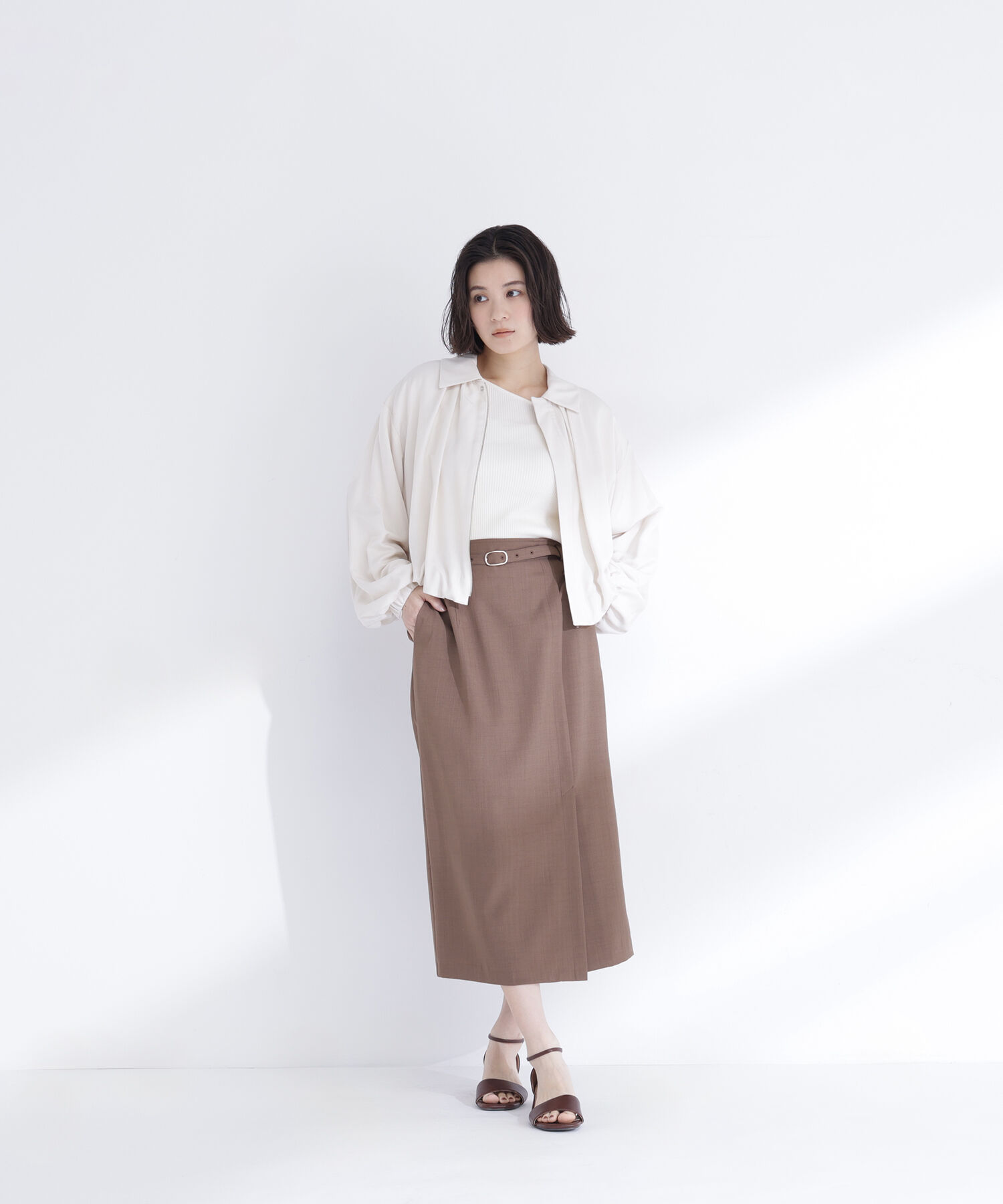  「ステンカラーバルーンブルゾン」|ブルゾン・スタジャン|