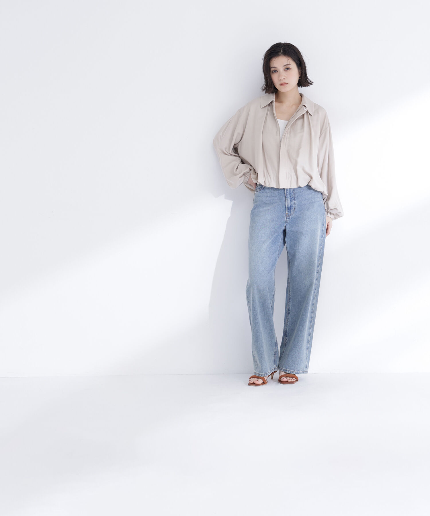  「ステンカラーバルーンブルゾン」|ブルゾン・スタジャン|