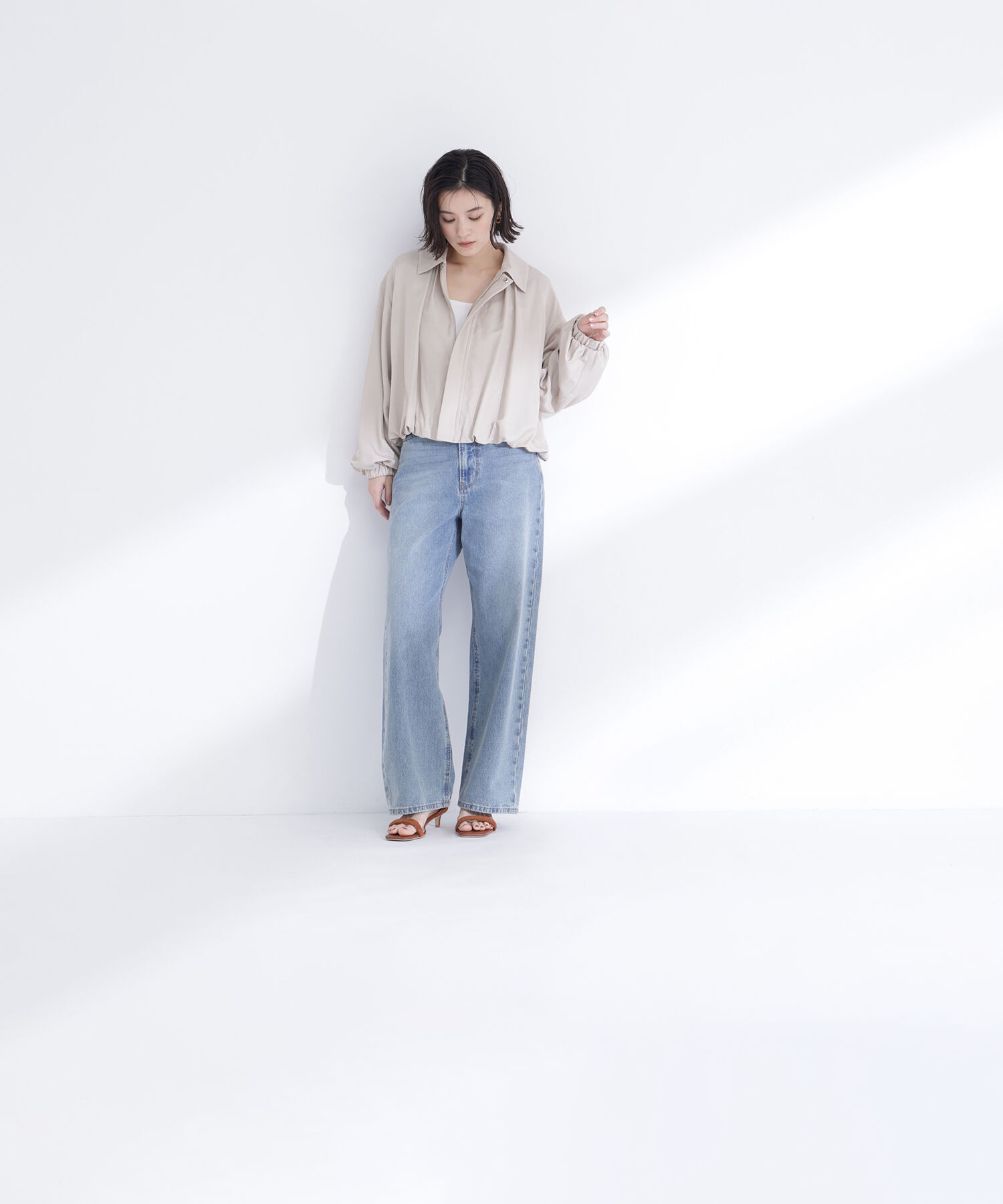  「ステンカラーバルーンブルゾン」|ブルゾン・スタジャン|