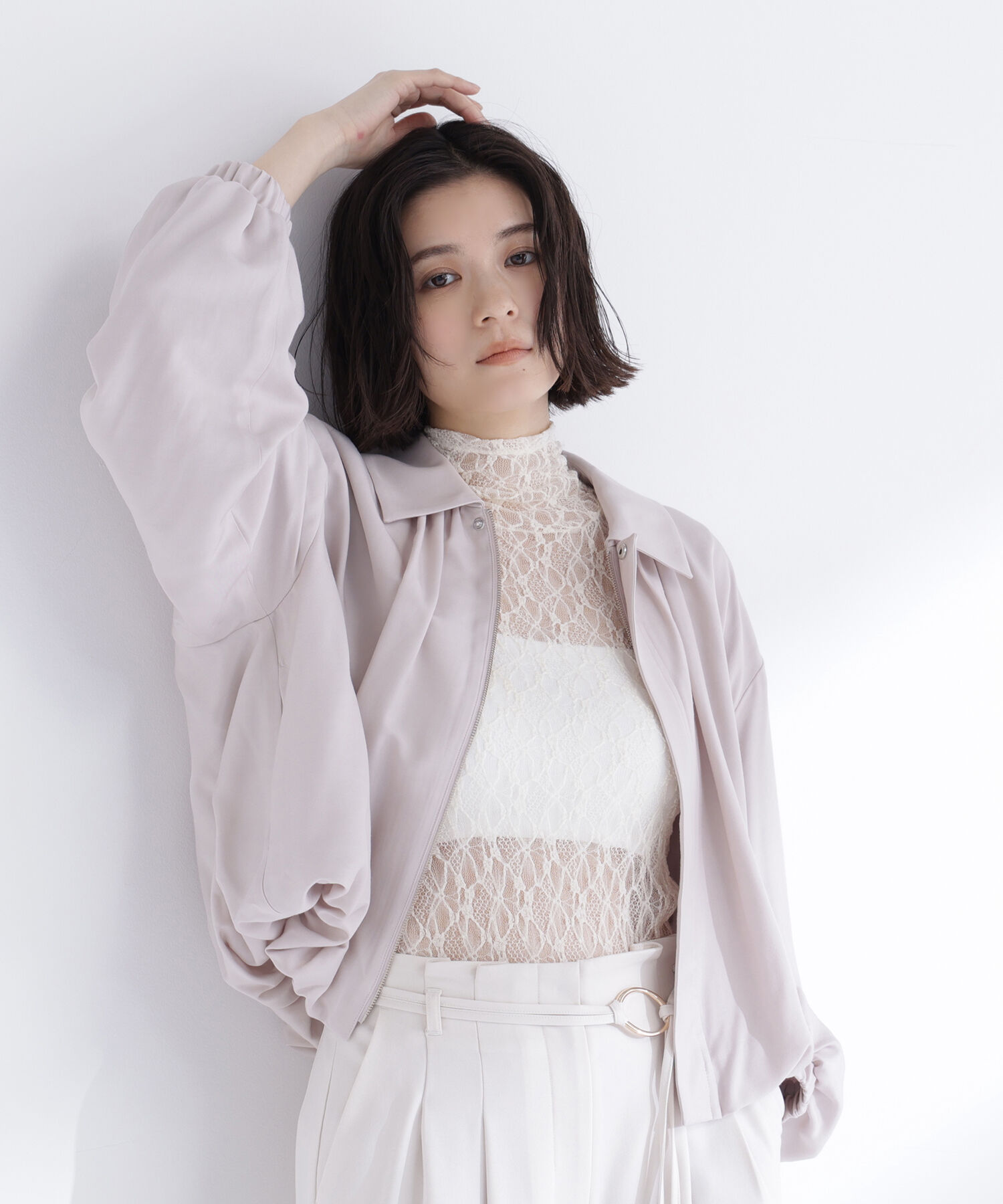  「ステンカラーバルーンブルゾン」|ブルゾン・スタジャン|