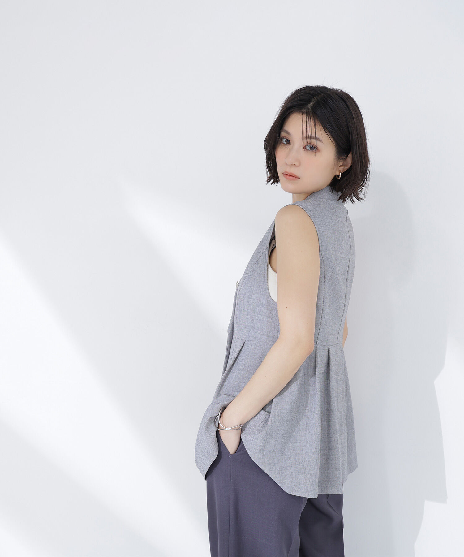  「ペプラムテーラードジレ」|ブルゾン・スタジャン|