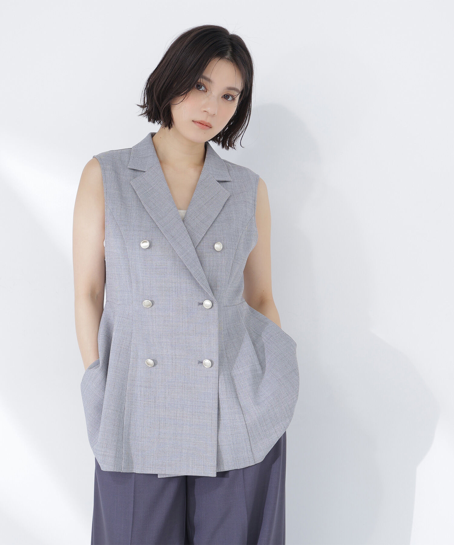  「ペプラムテーラードジレ」|ブルゾン・スタジャン|