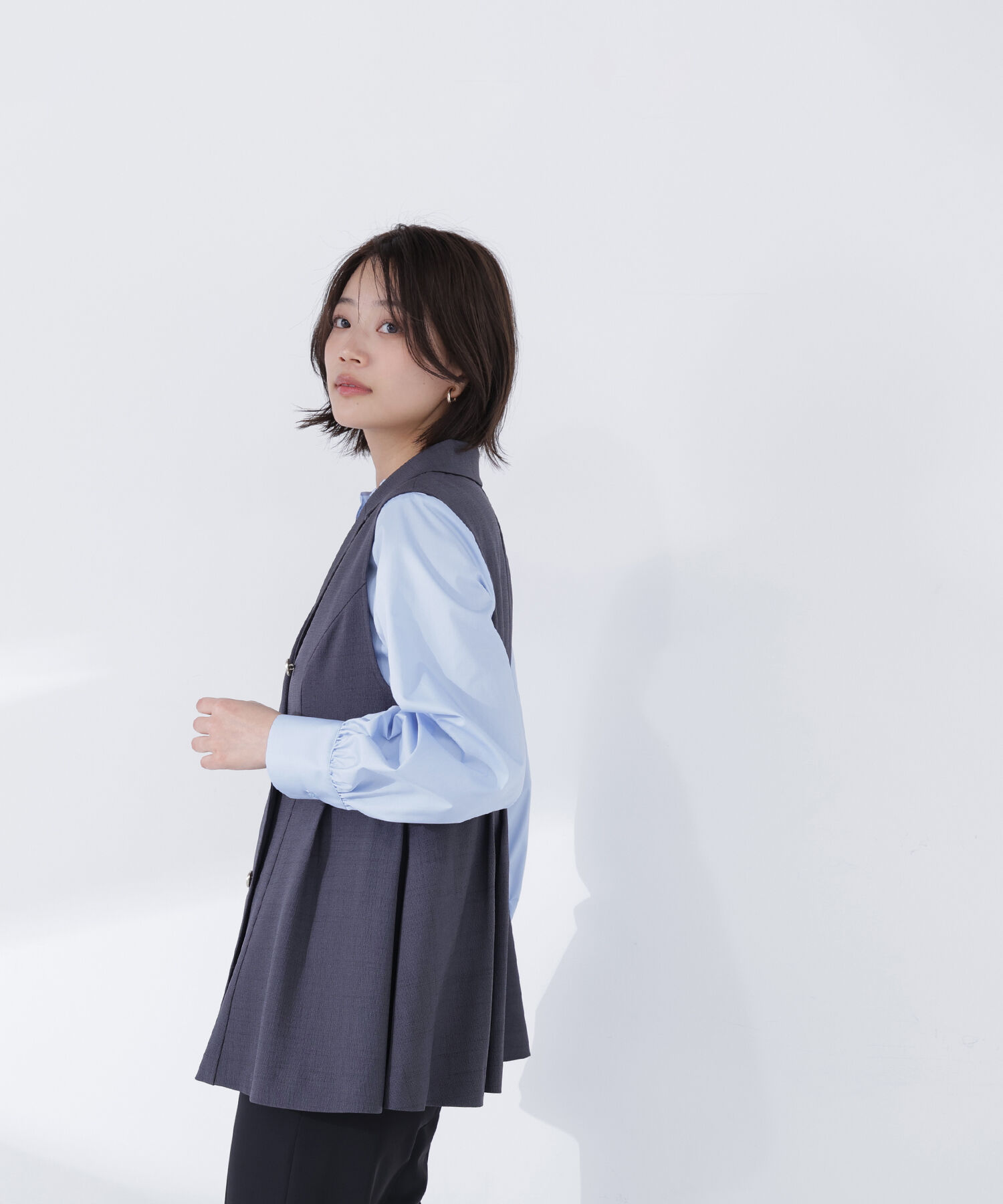  「ペプラムテーラードジレ」|ブルゾン・スタジャン|