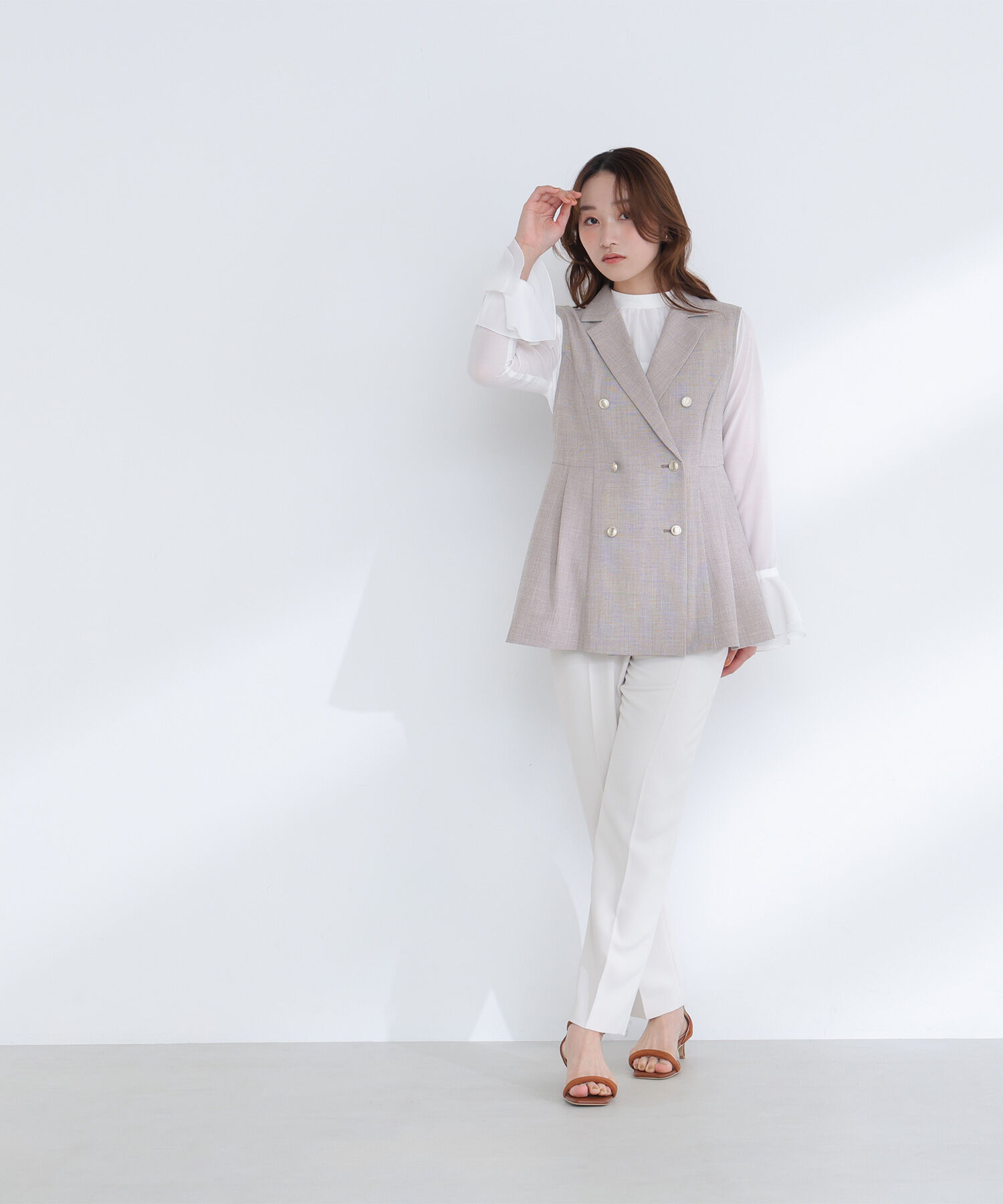  「ペプラムテーラードジレ」|ブルゾン・スタジャン|