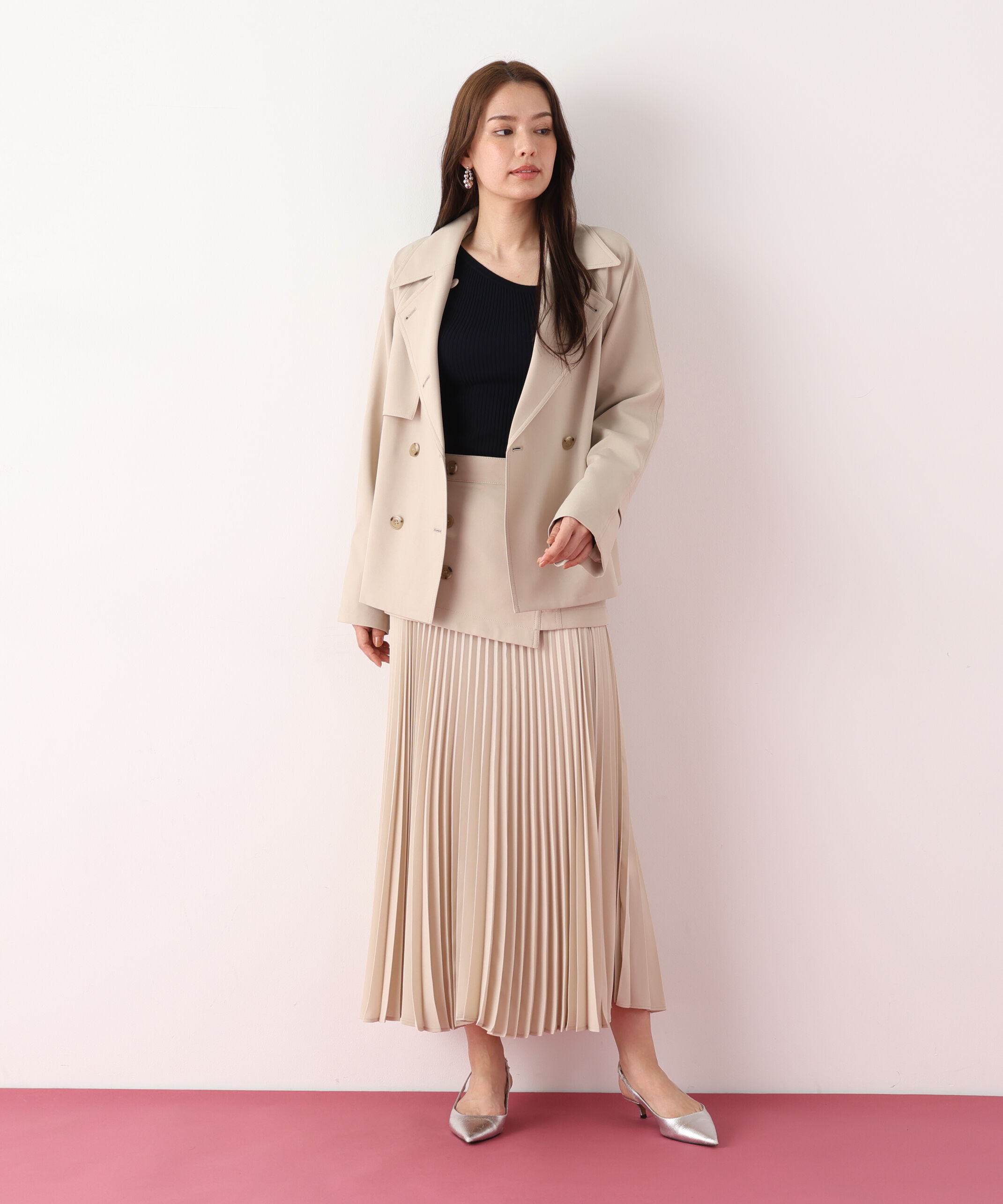  「ソフトオックスショートトレンチコート」|その他|