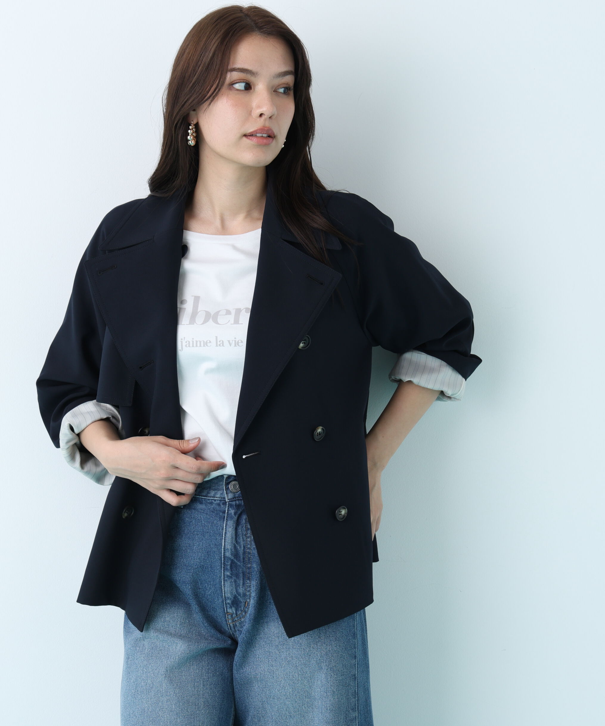  「ソフトオックスショートトレンチコート」|その他|