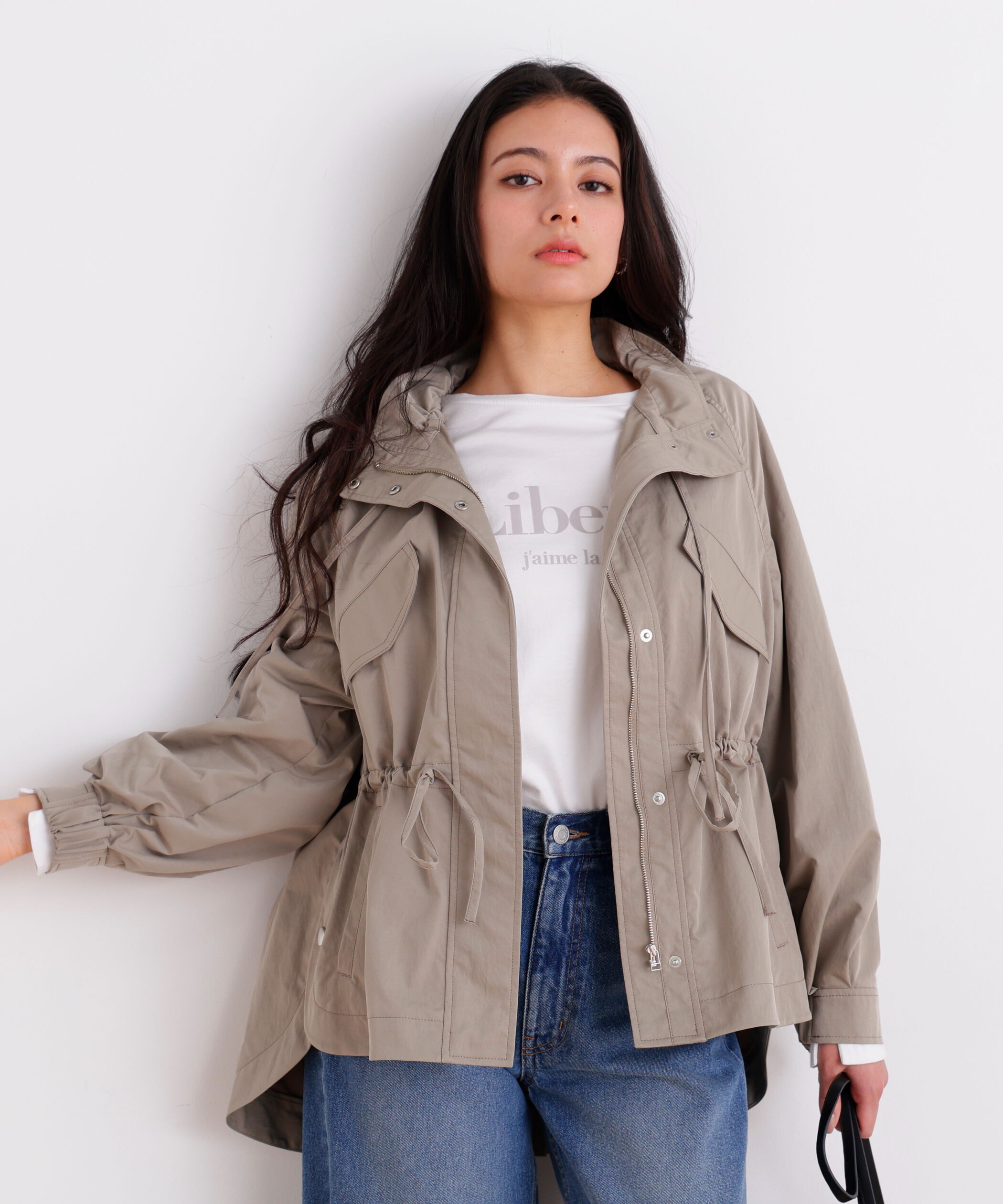  「［WEB限定カラー］ストレッチツイルマウンテンパーカー」|ブルゾン・スタジャン|カーキ