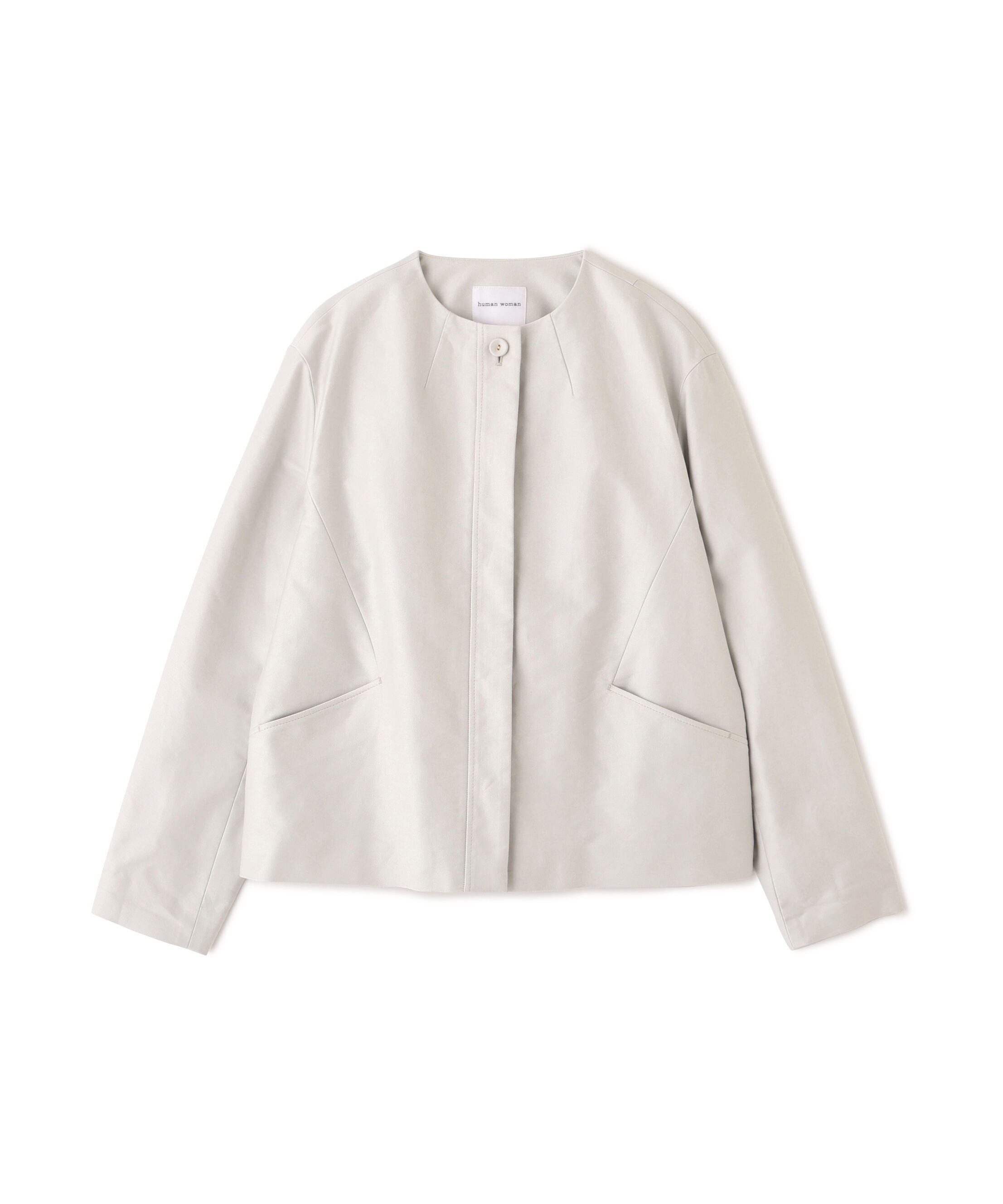  「◆ライトモールスキンノーカラージャケット」|ブルゾン・スタジャン|