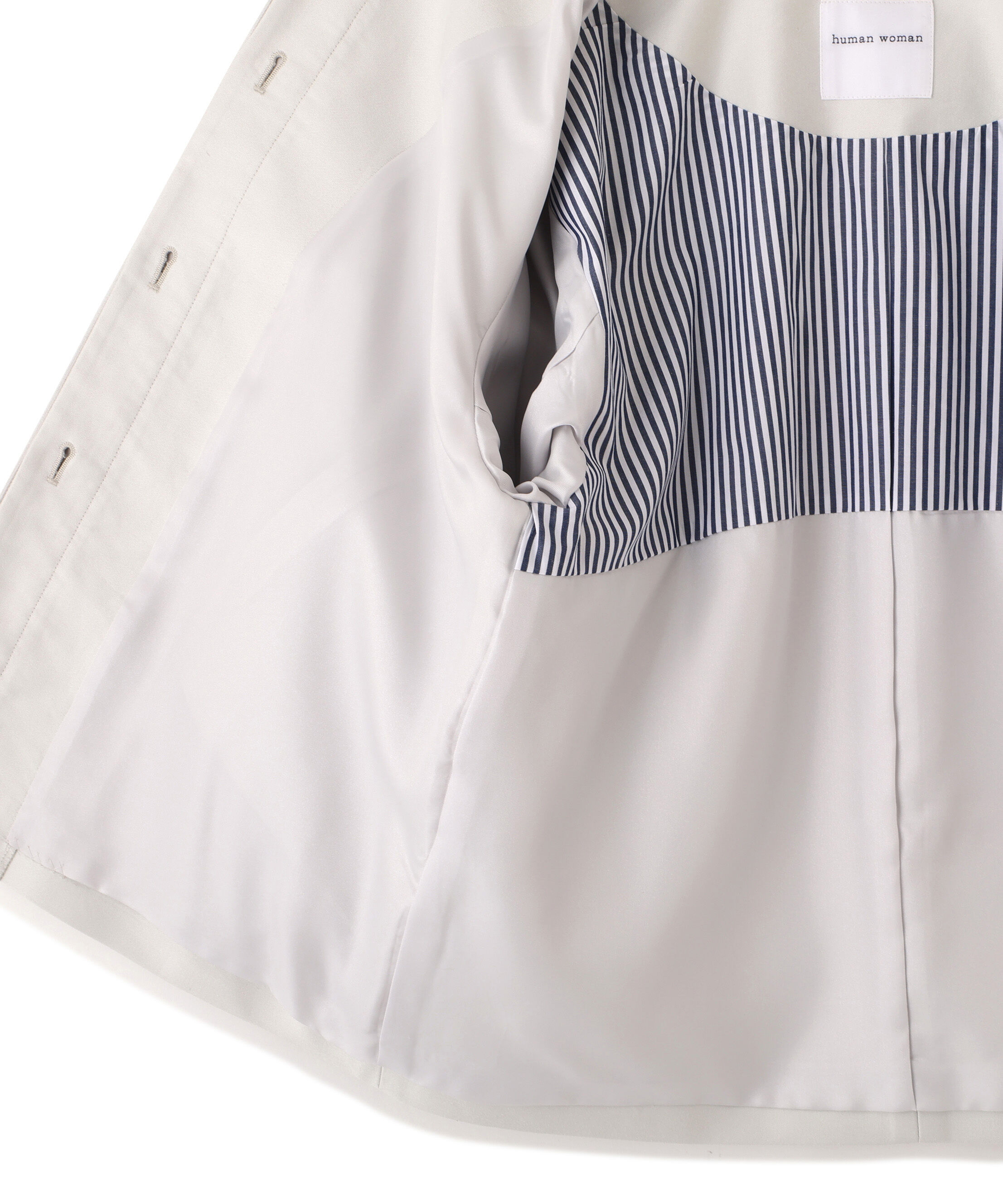  「◆ライトモールスキンノーカラージャケット」|ブルゾン・スタジャン|