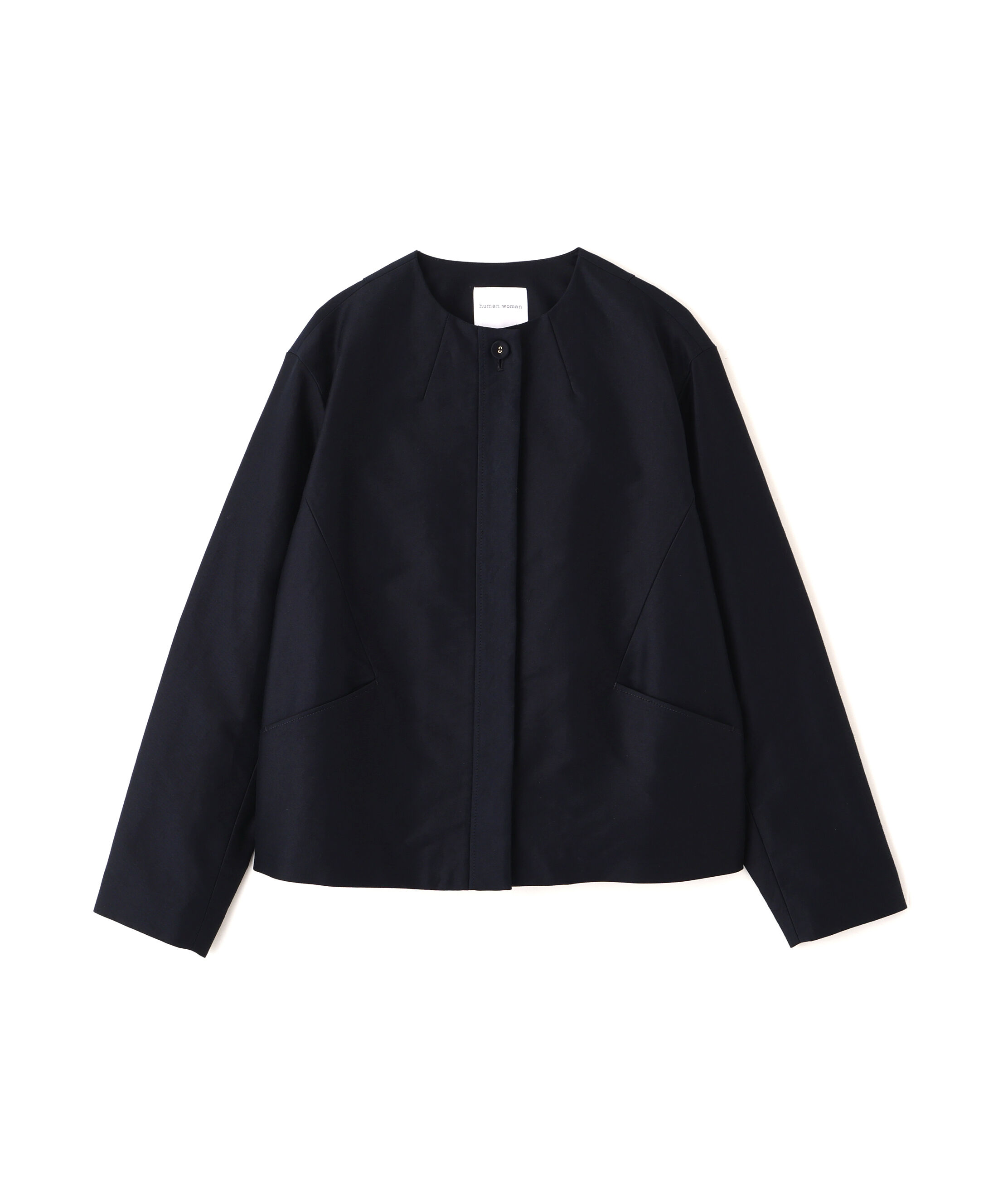  「◆ライトモールスキンノーカラージャケット」|ブルゾン・スタジャン|