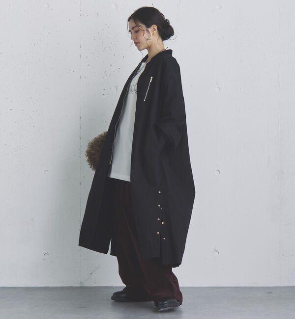 Doux archives「バックギャザーロングMA-1」|ブルゾン・スタジャン|