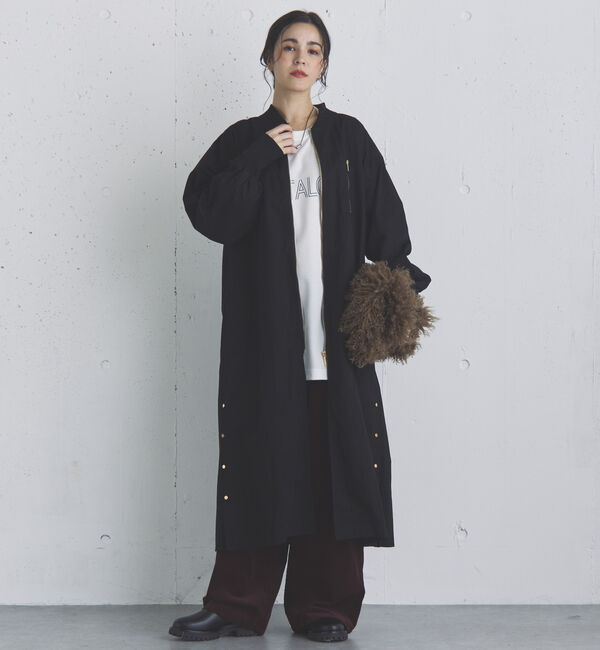 Doux archives「バックギャザーロングMA-1」|ブルゾン・スタジャン|