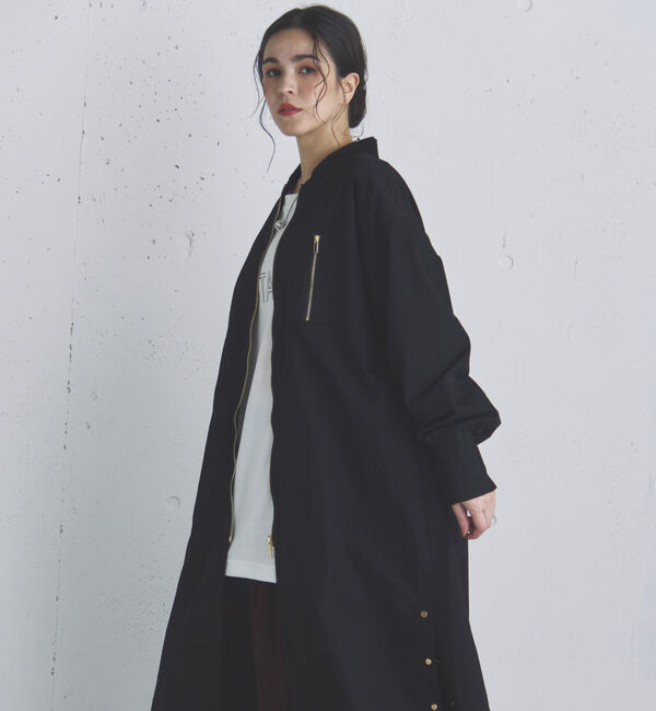 Doux archives「バックギャザーロングMA-1」|ブルゾン・スタジャン|