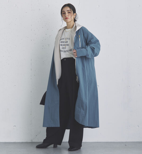 Doux archives「バックギャザーロングMA-1」|ブルゾン・スタジャン|