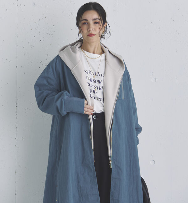 Doux archives「バックギャザーロングMA-1」|ブルゾン・スタジャン|