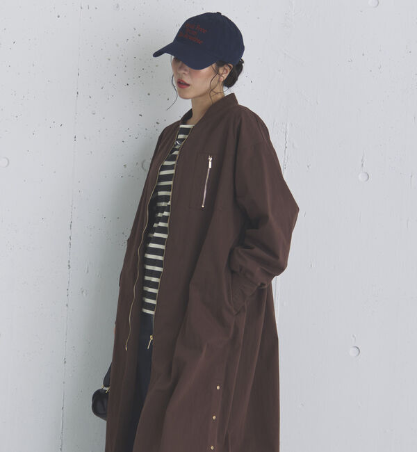 Doux archives「バックギャザーロングMA-1」|ブルゾン・スタジャン|