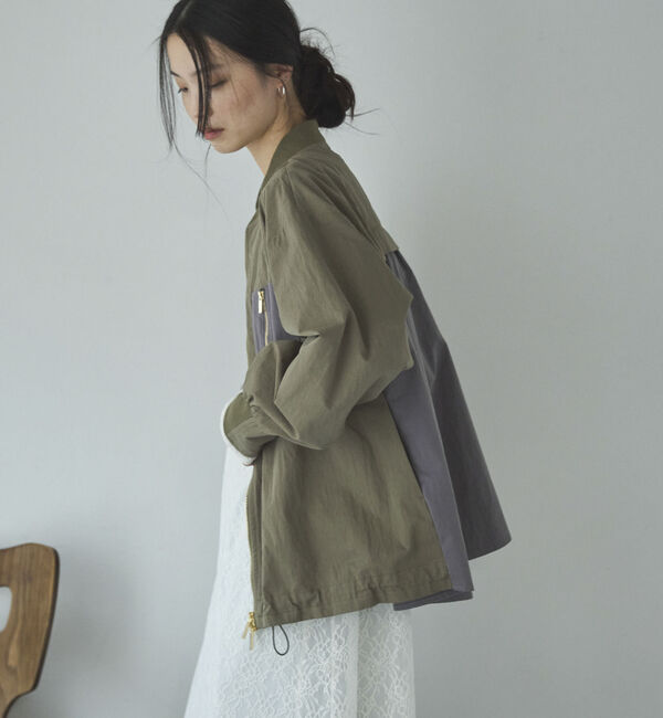 Doux archives「バックギャザーミドルMA-1」|ブルゾン・スタジャン|