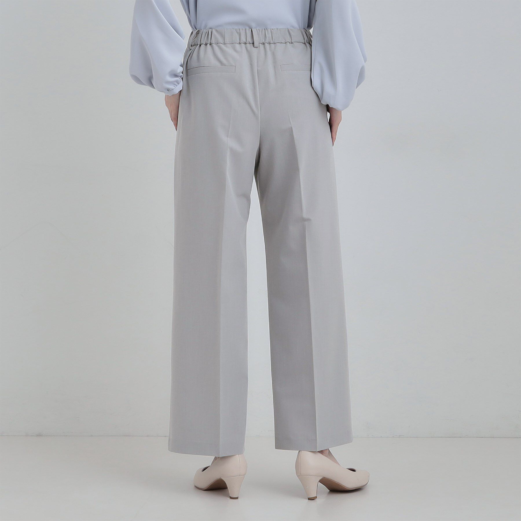 SHOO･LA･RUE「【洗濯機可/セットアップ可】サラっと軽やか ワイドストレートパンツ」|その他|