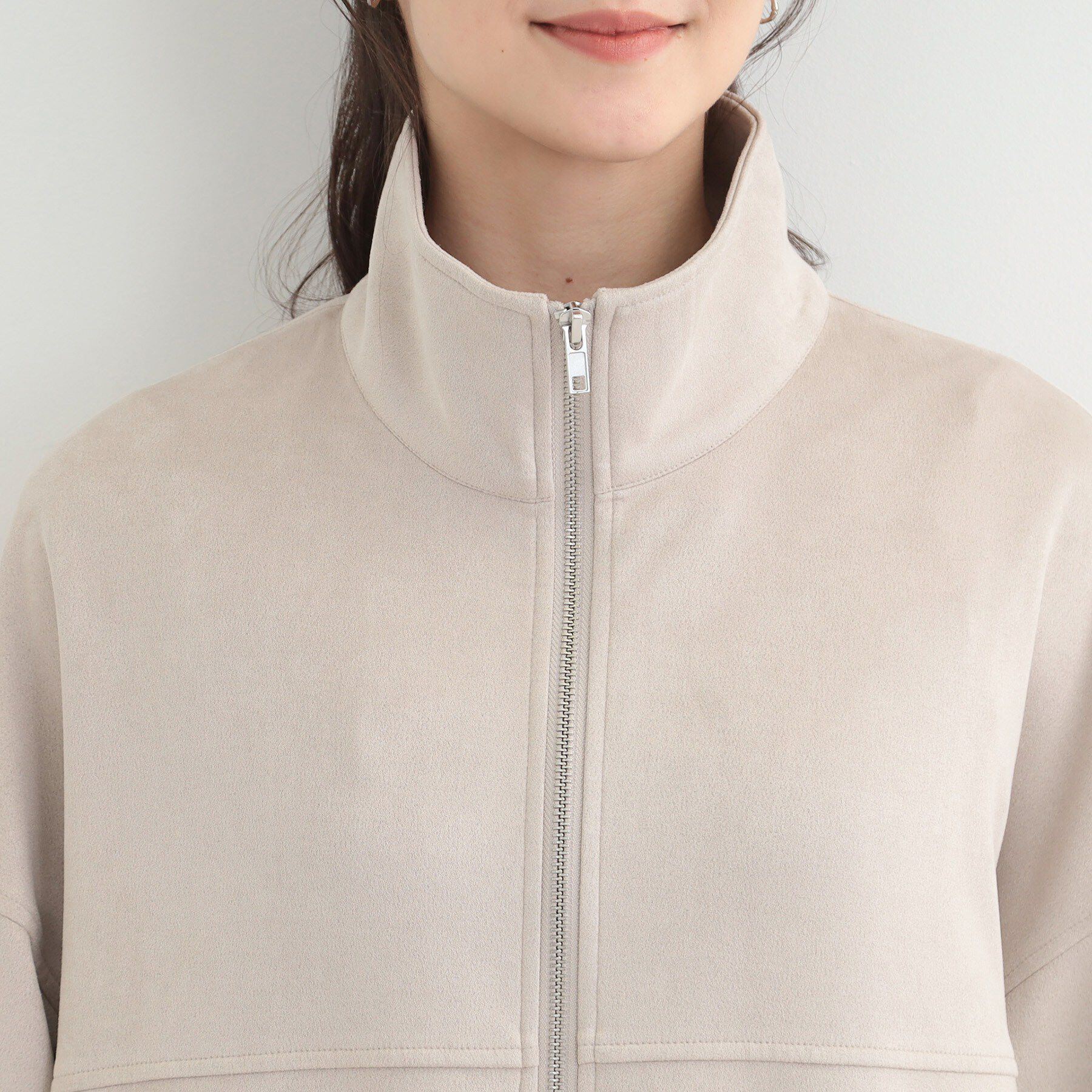 SHOO･LA･RUE「カットスエードスタンドブルゾン」|ブルゾン・スタジャン|